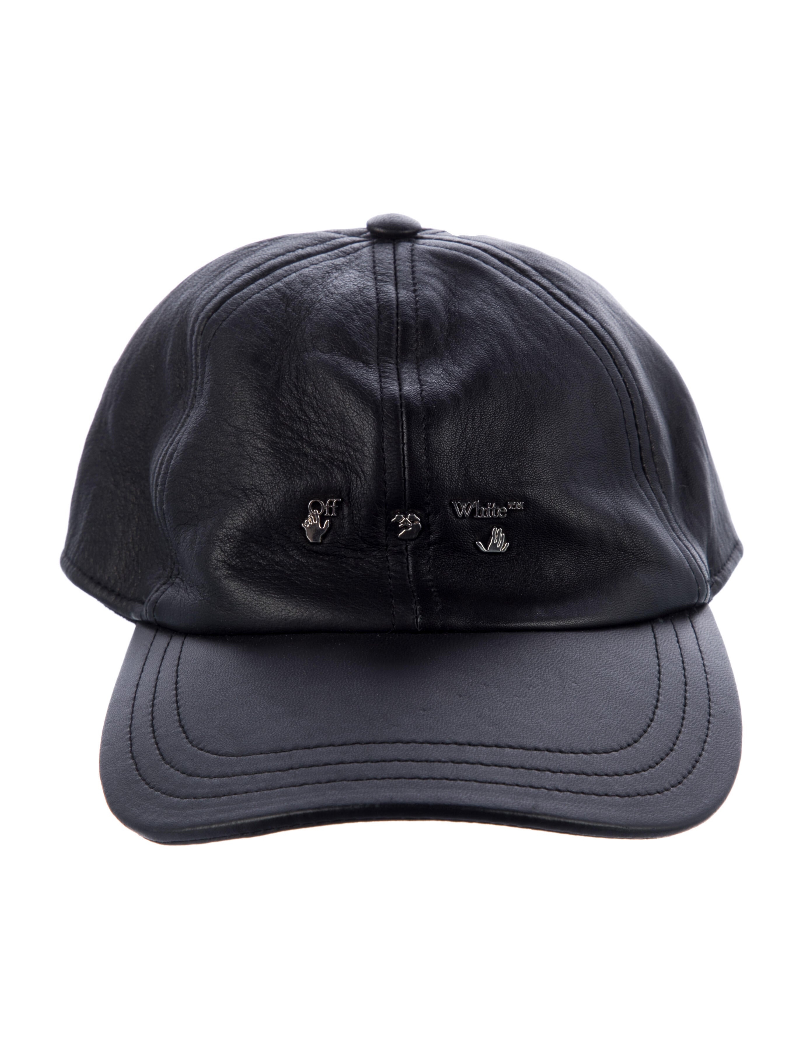 Off-White Leather Hands Logo Cap
