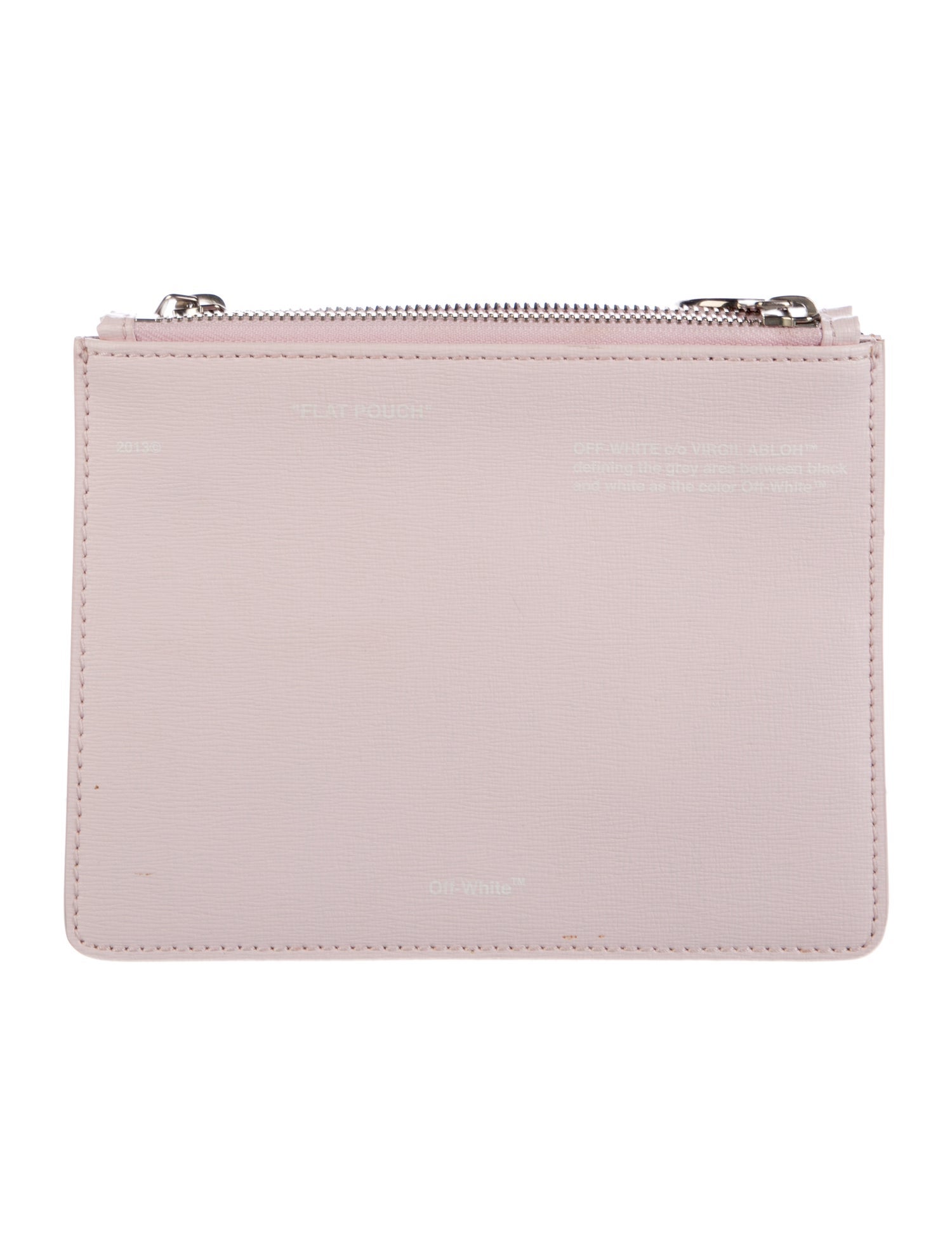 Off-White Leather Industrial Double Flap Pouch