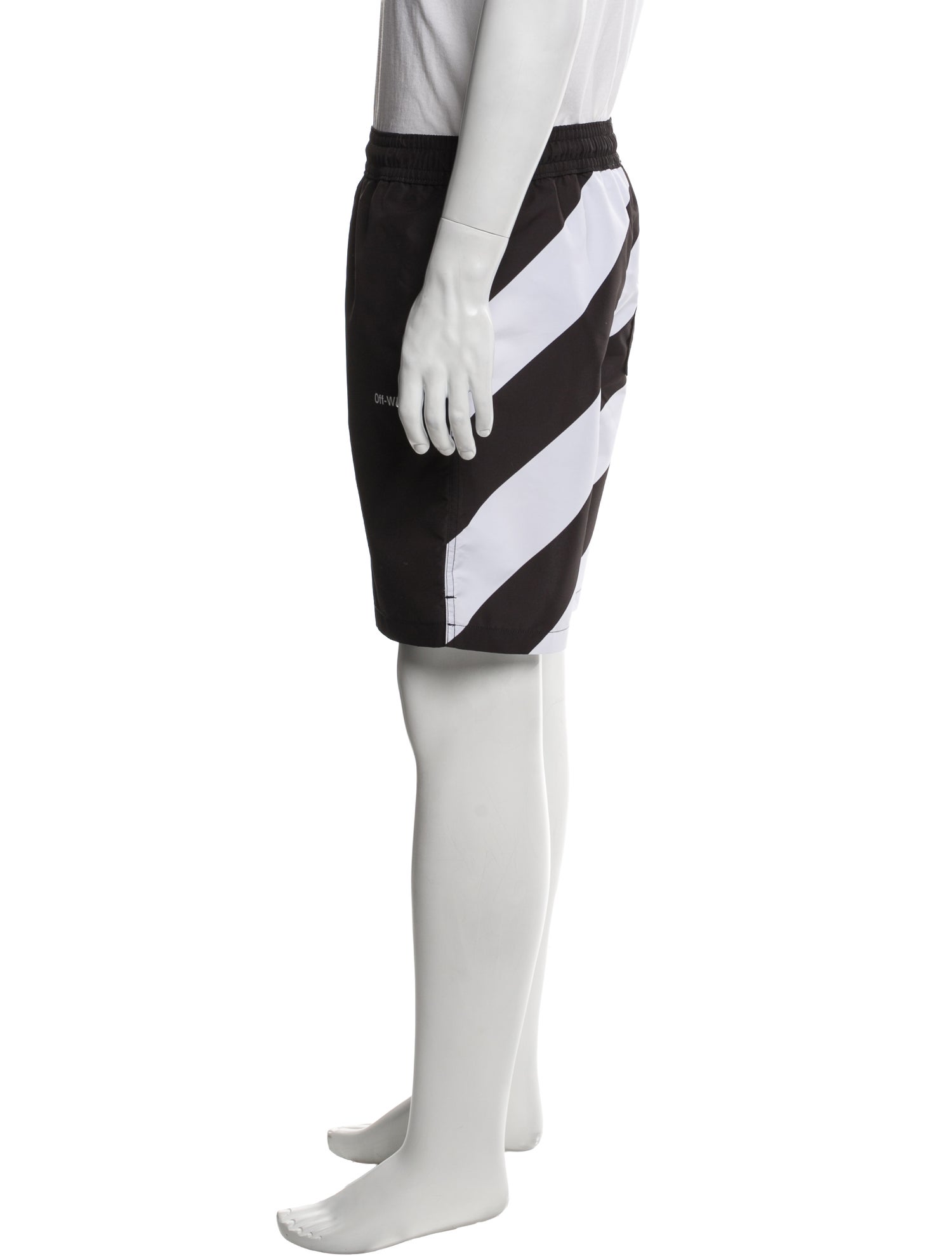 Off-White 2023 Striped Swim Trunks w/ Tags