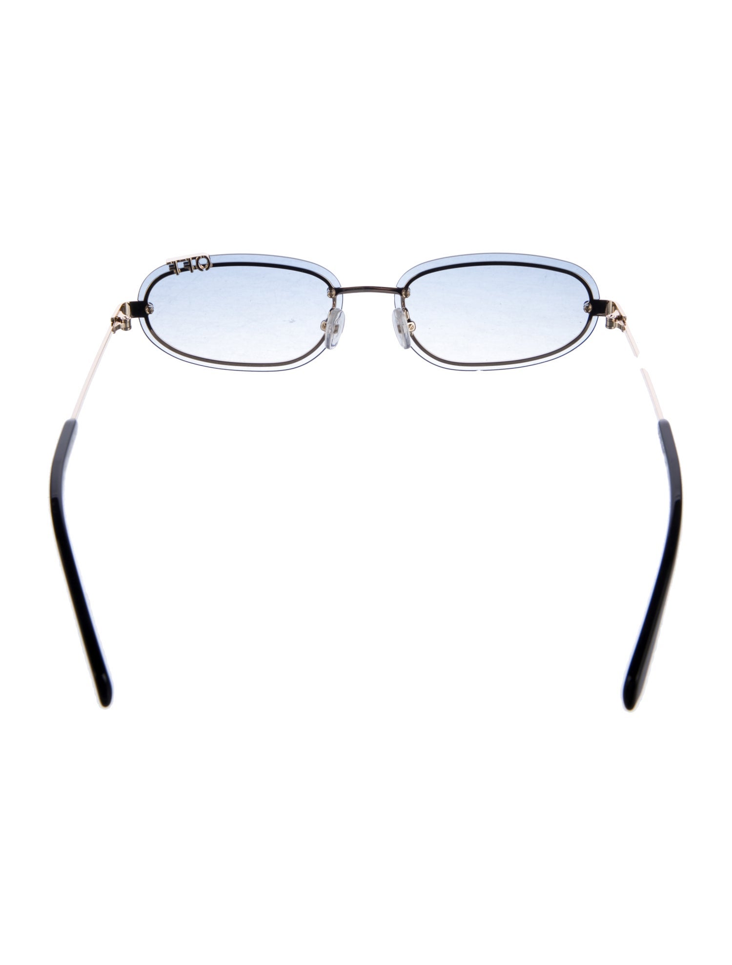 Off-White Narrow Gradient Sunglasses