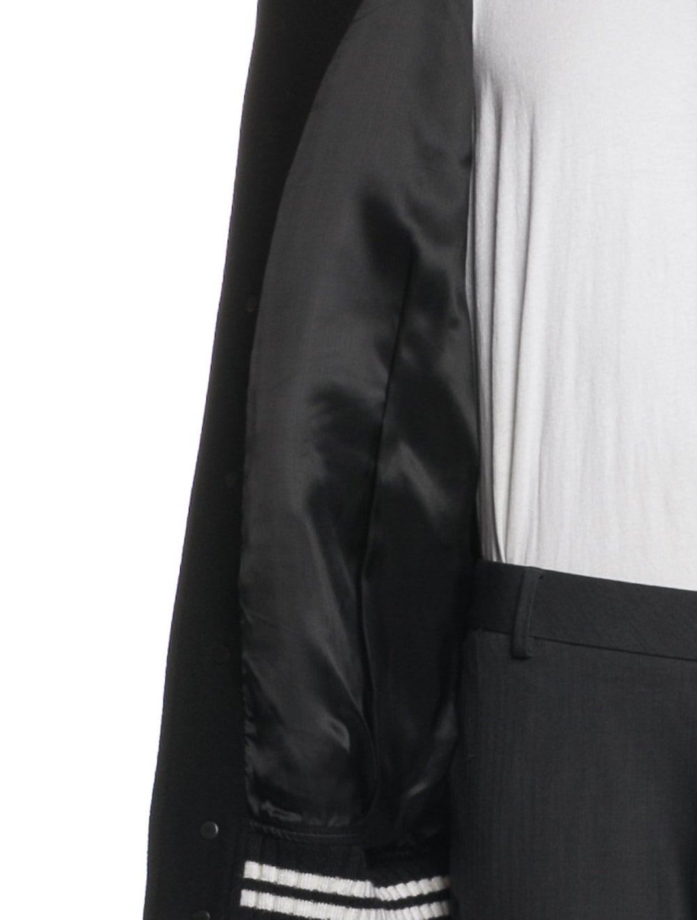 Off-White 2017 Brushed Diagonal Varsity Jacket Va… - image 4