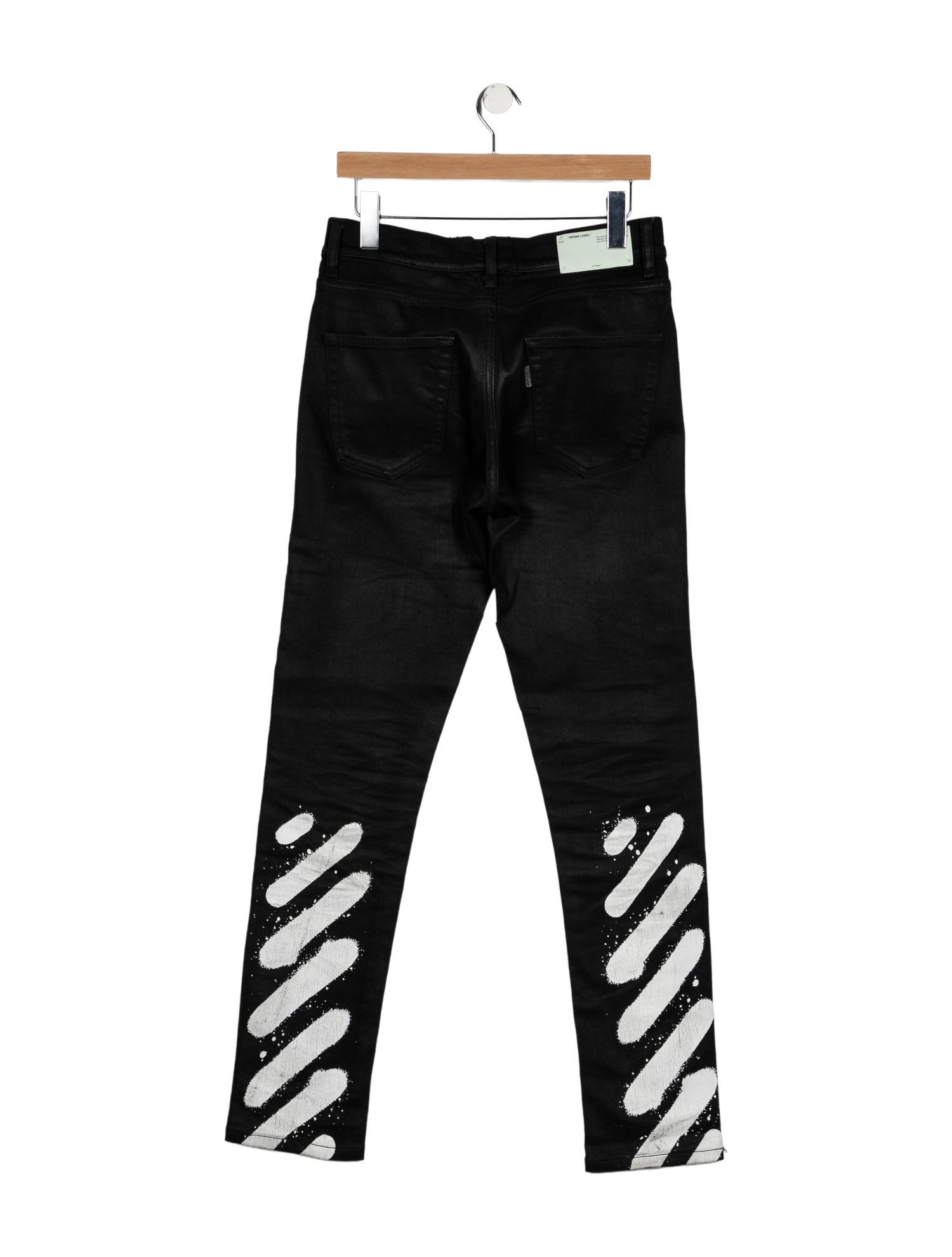 Off-White Diagonal Skinny Jeans