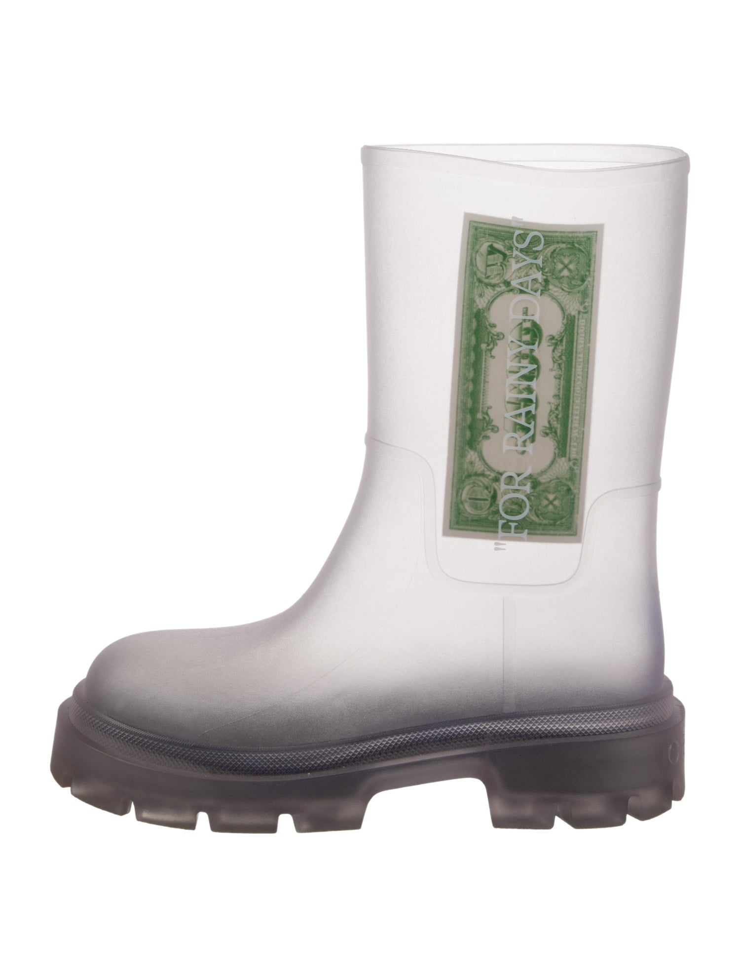 Off-White 'For Rainy Days' Rubber Rain Boots