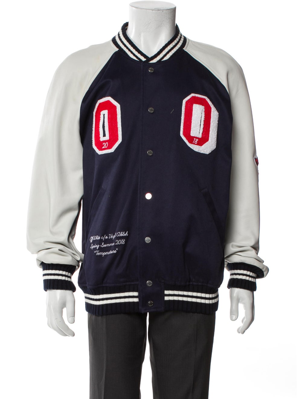 Off-White 2018 Patterned Varsity Jacket - image 1