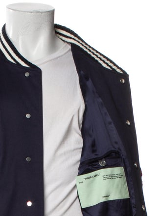Off-White 2018 Patterned Varsity Jacket