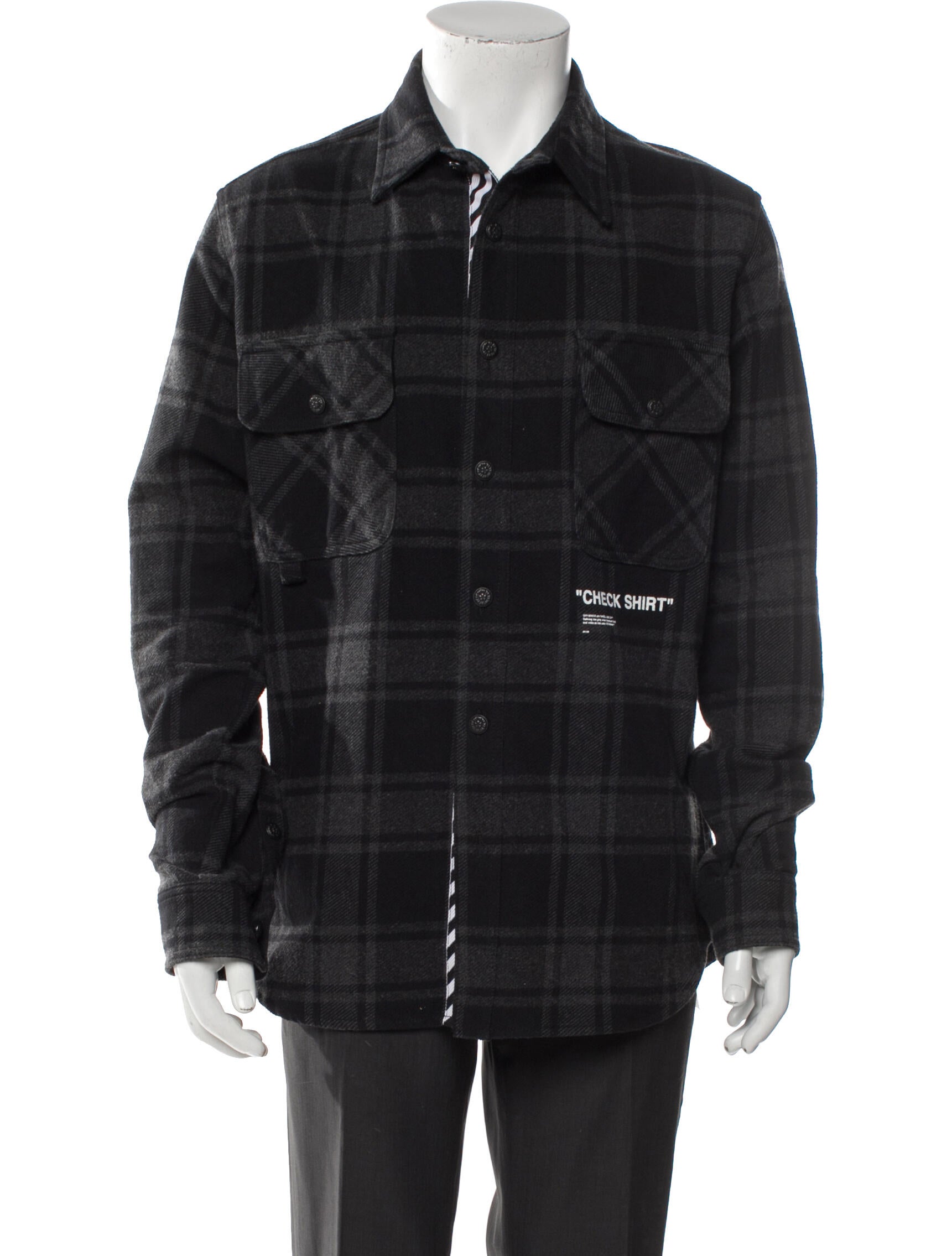 Off-White 2018 Plaid Print Jacket