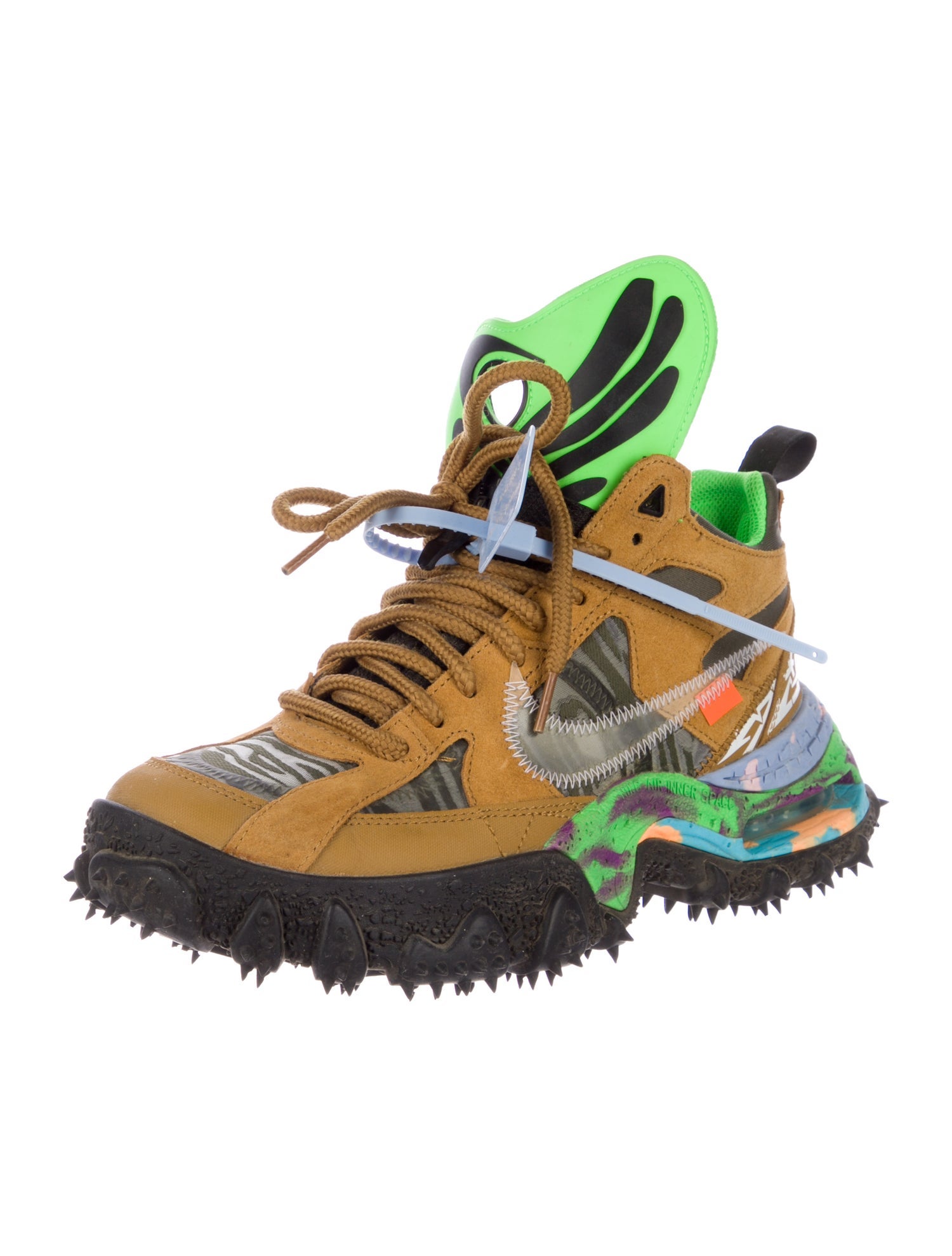 Off-White Air Terra Forma 'Wheat Green Strike' Chunky Sneakers
