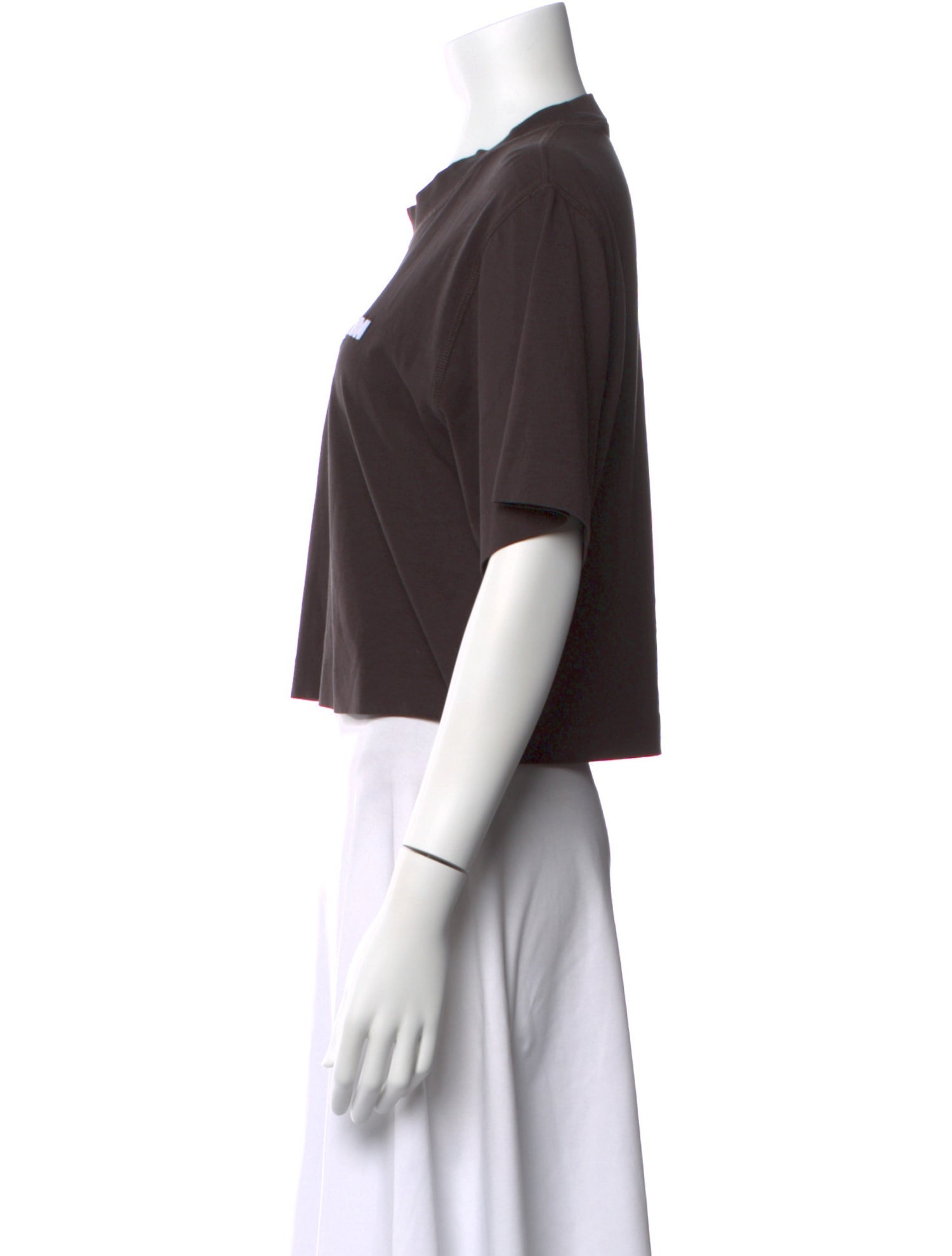 Off-White 2022 Logo Embroidered Crop Top