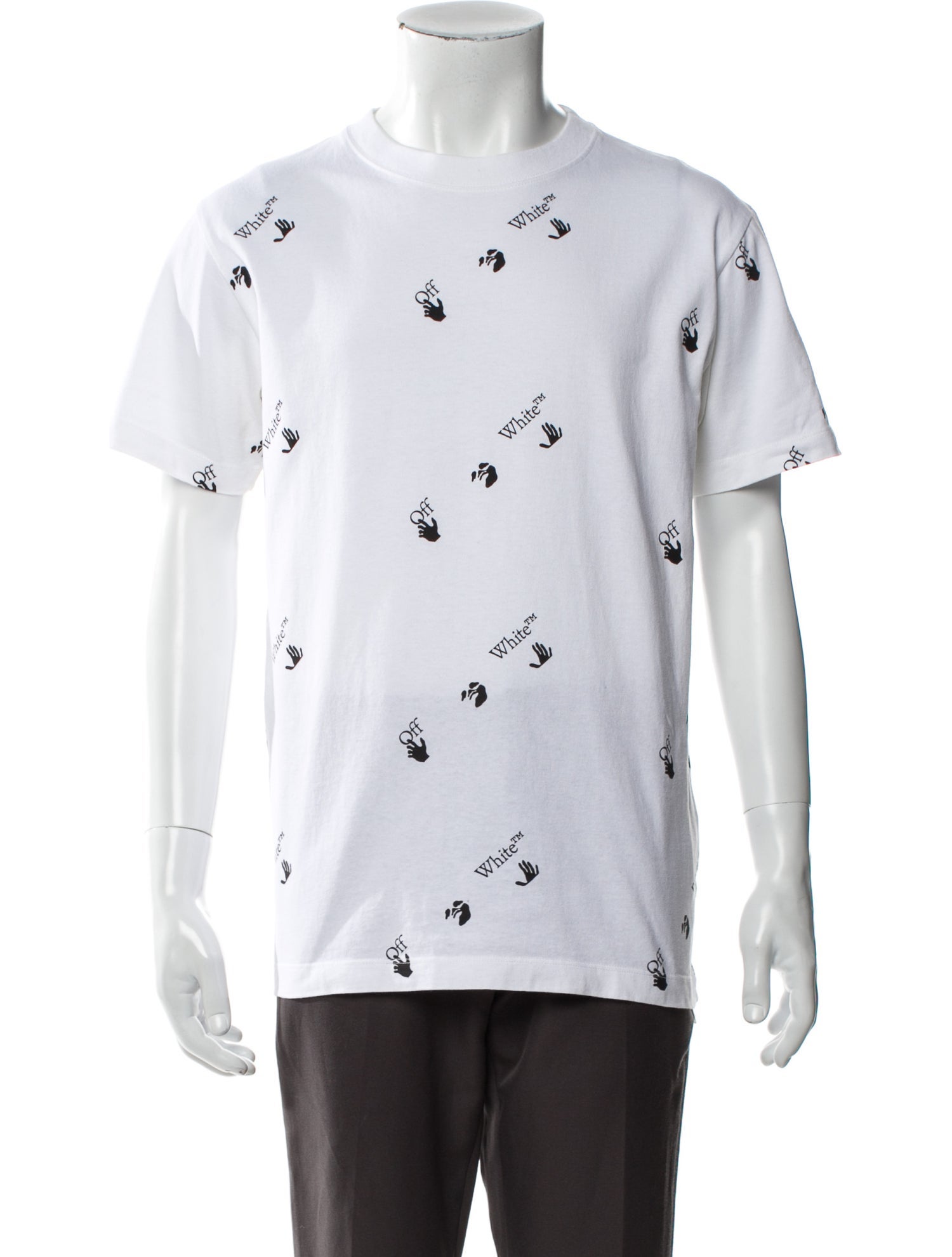 Off-White Graphic Print Crew Neck T-Shirt