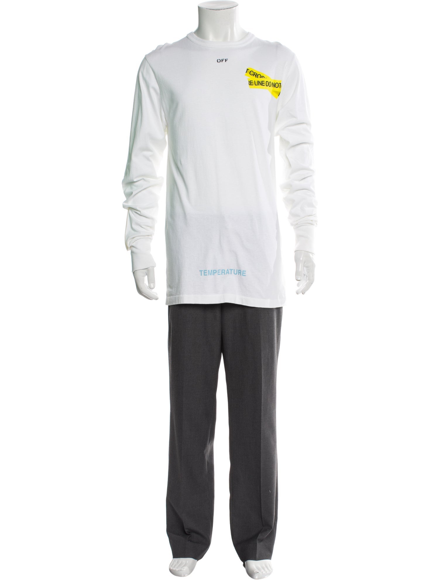 Off-White Graphic Print Crew Neck Jersey