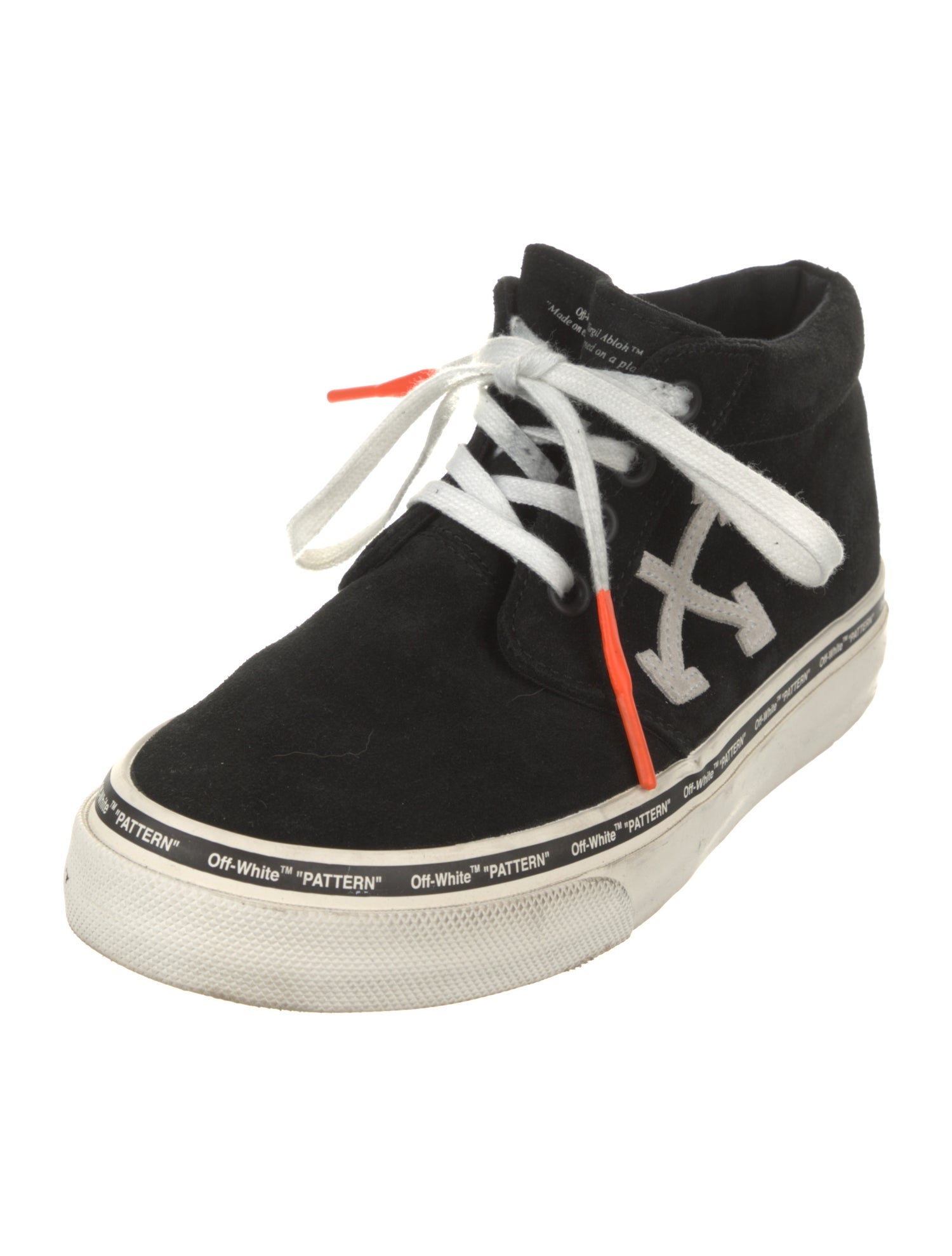 Off-White Suede Printed Sneakers