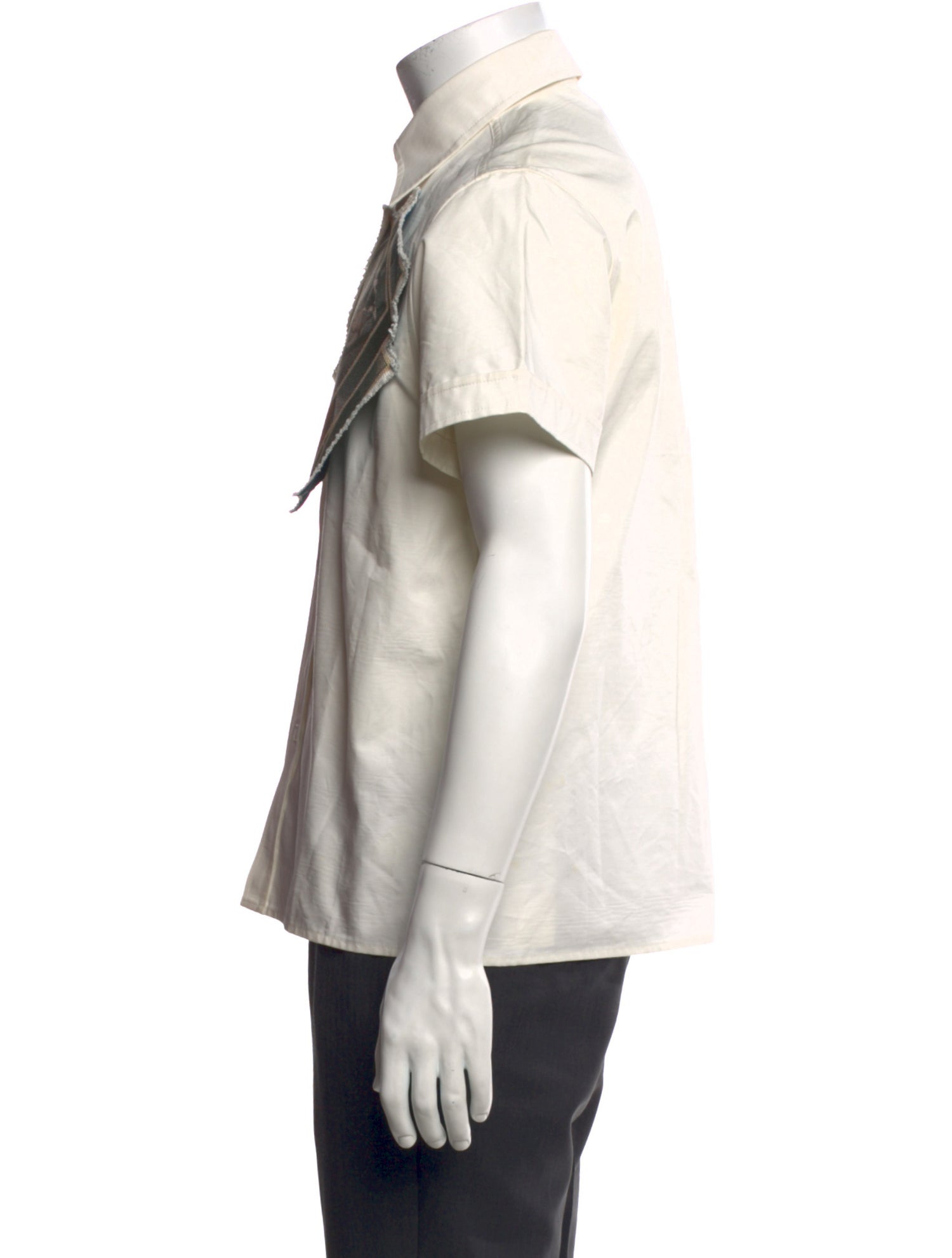 Off-White Graphic Print Short Sleeve Shirt