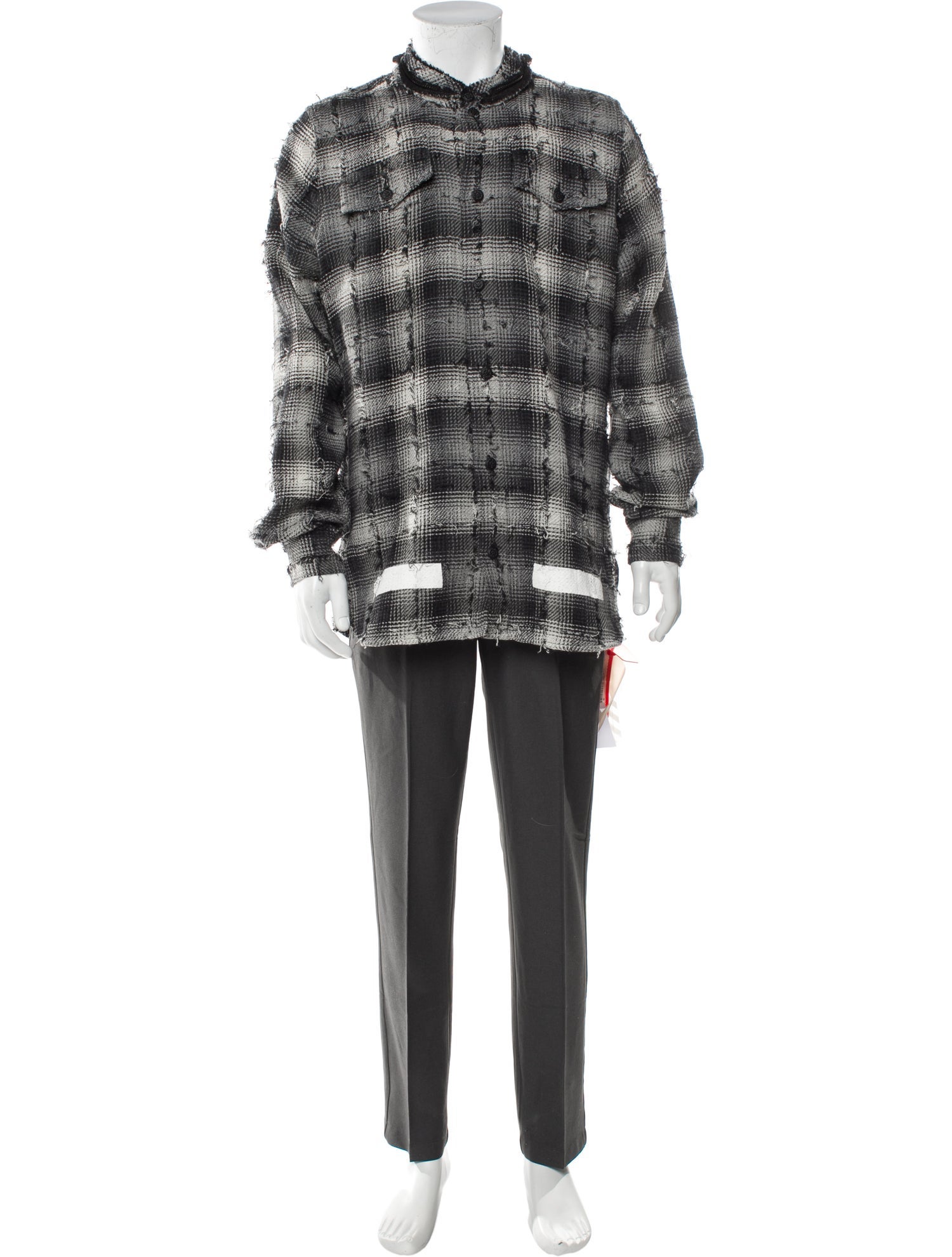 Off-White 2018 Plaid Print Parka w/ Tags