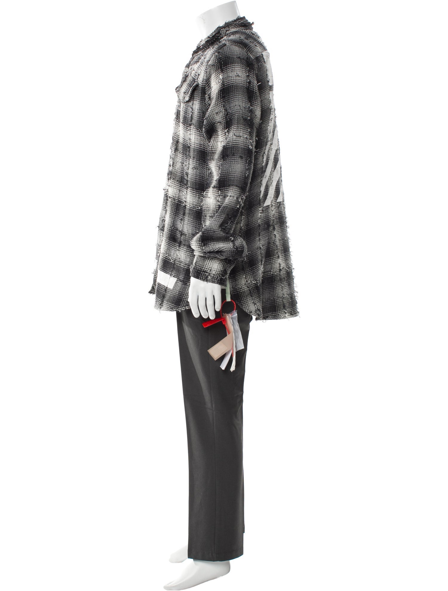 Off-White 2018 Plaid Print Parka w/ Tags