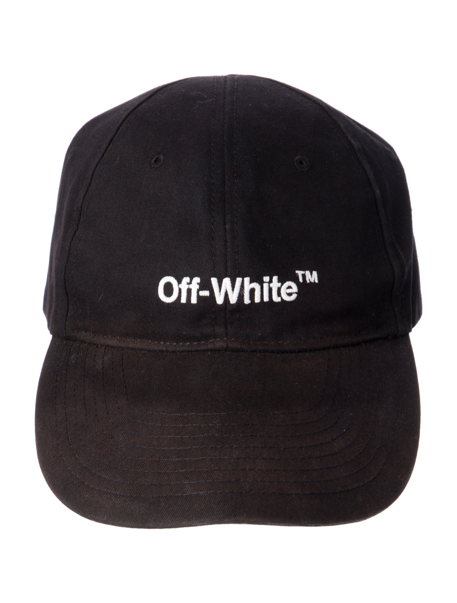 Off-White Solid Embroidered Baseball Cap