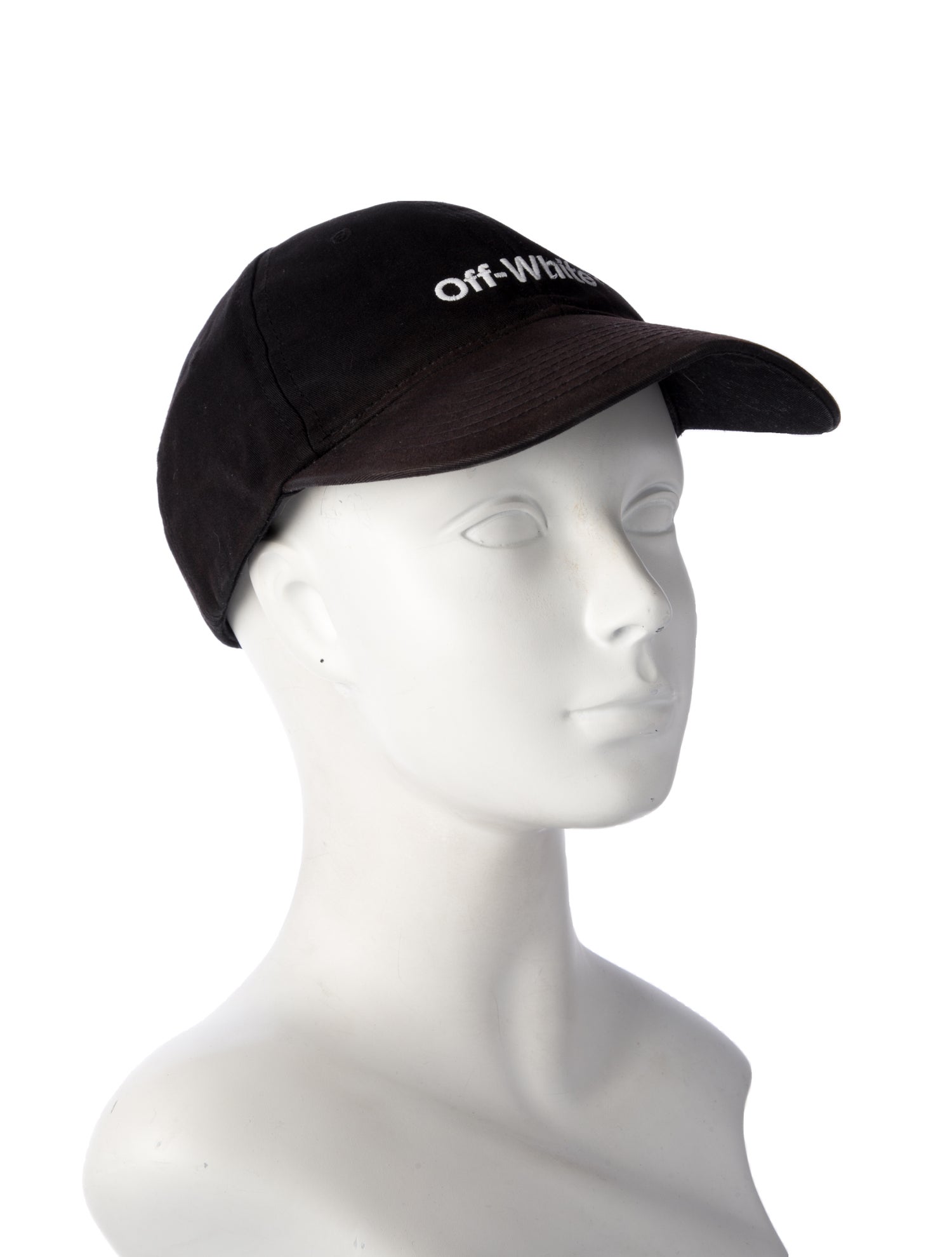 Off-White Solid Embroidered Baseball Cap