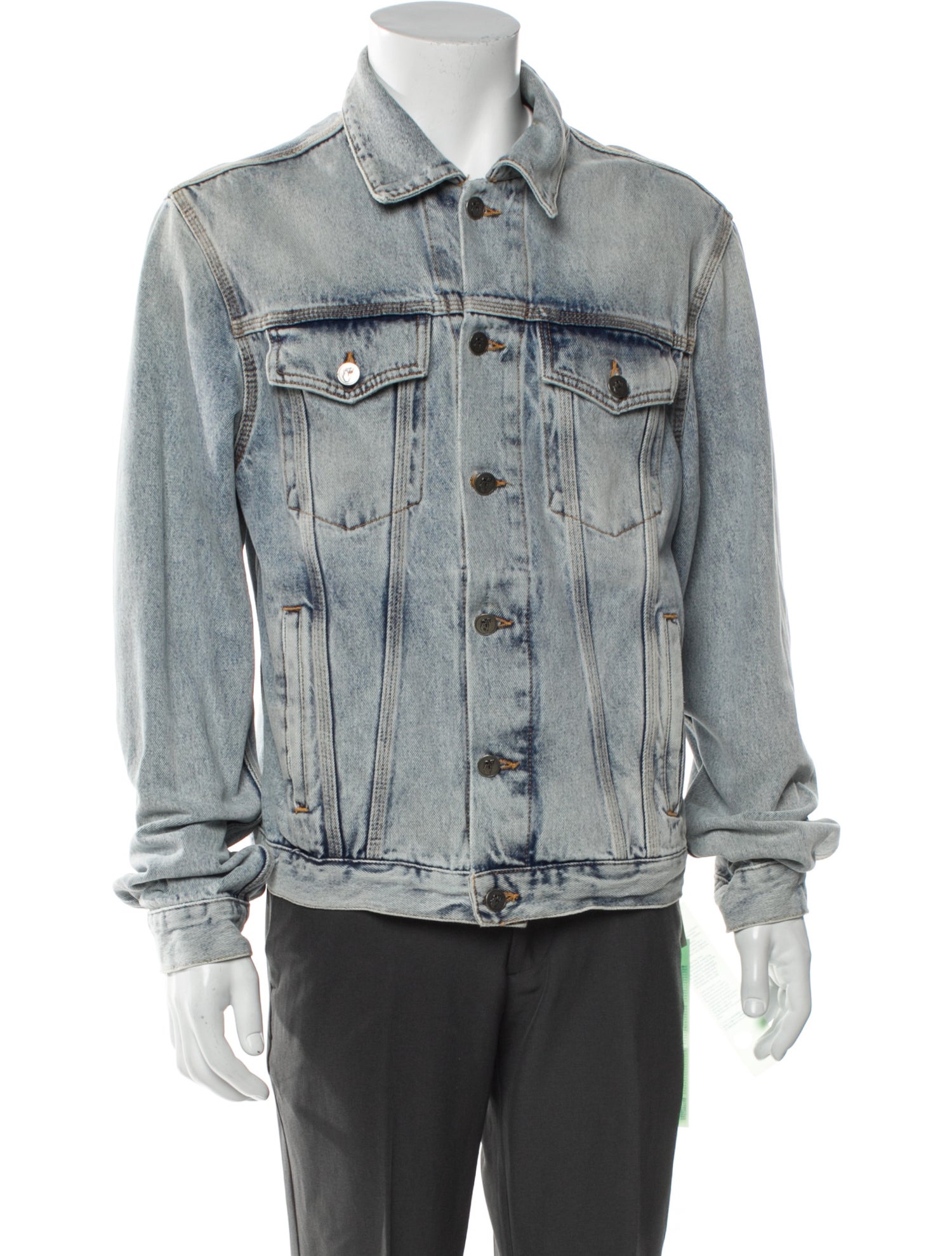 Off-White 2020 Signature Logo Denim Jacket