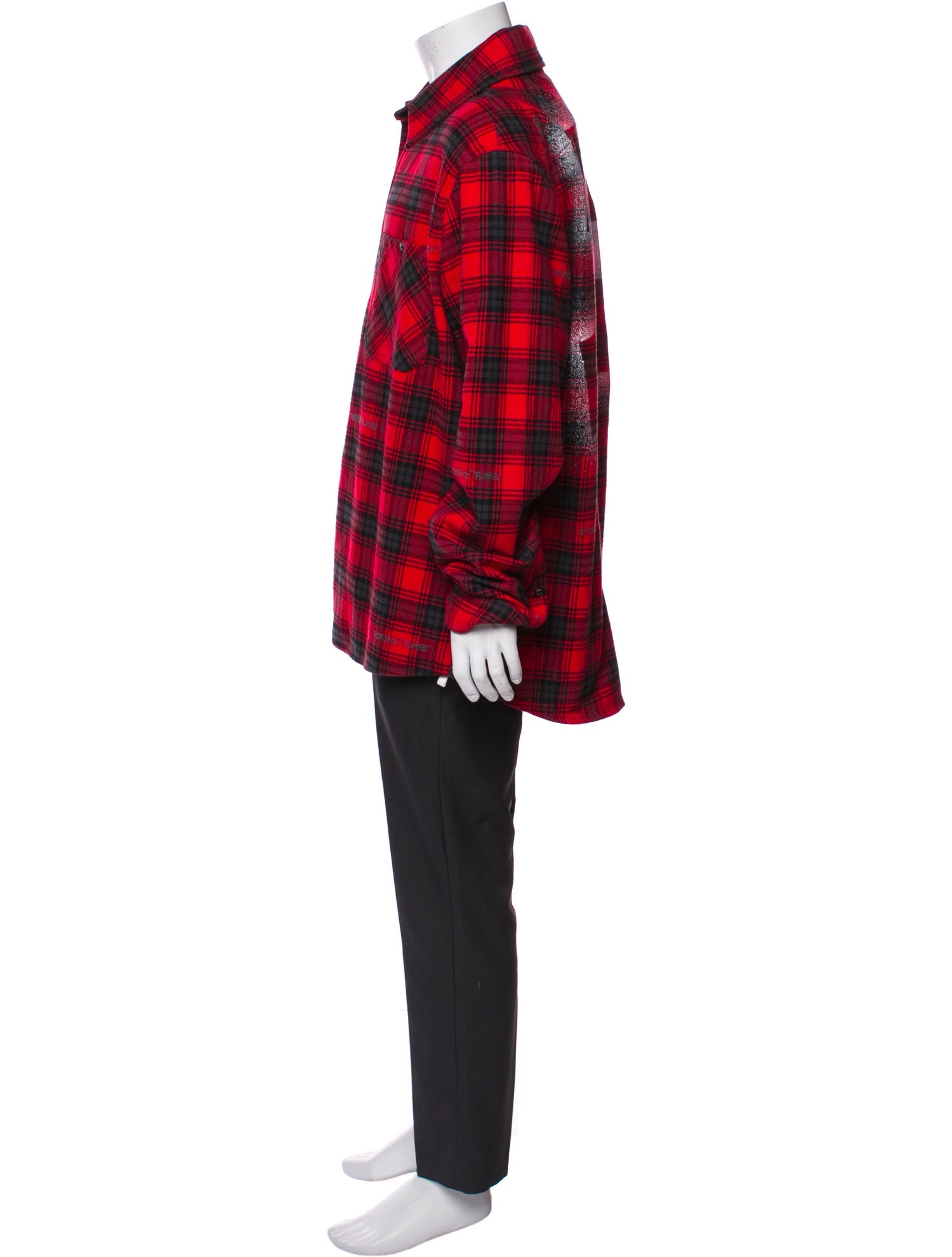 Off-White 2020 Plaid Print Overcoat