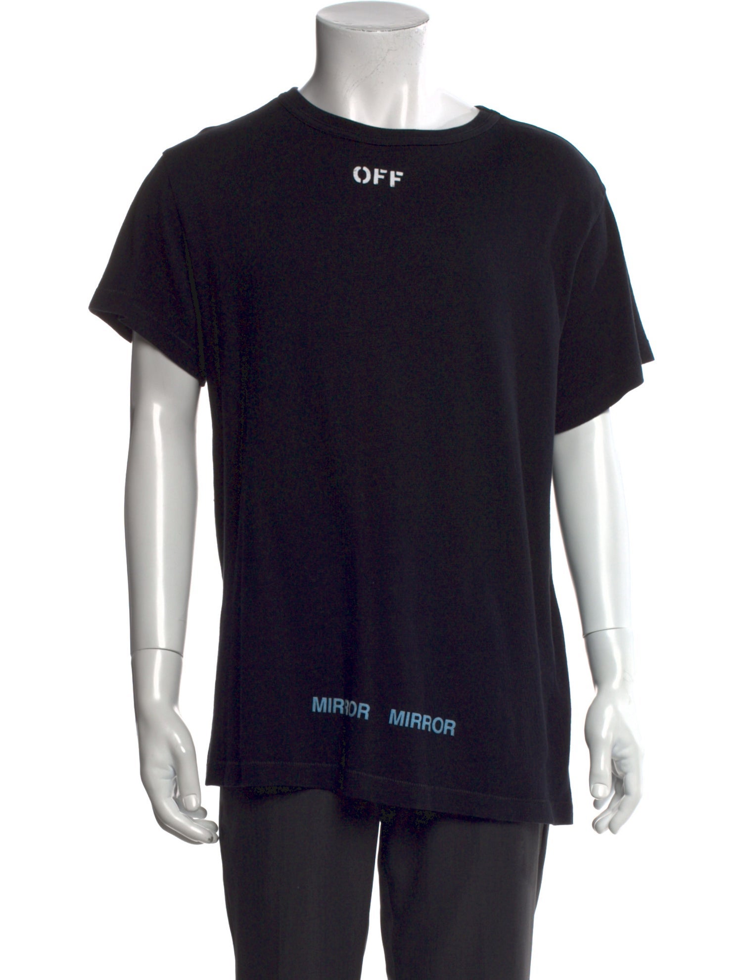 Off-White Signature Logo Mirror Mirror T-Shirt