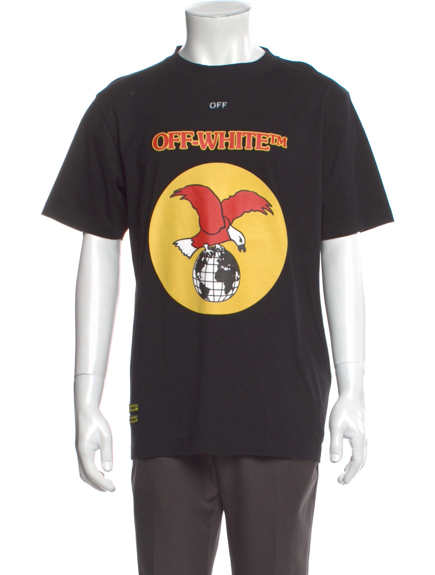 Off-White Graphic Print Crew Neck T-Shirt w/ Tags