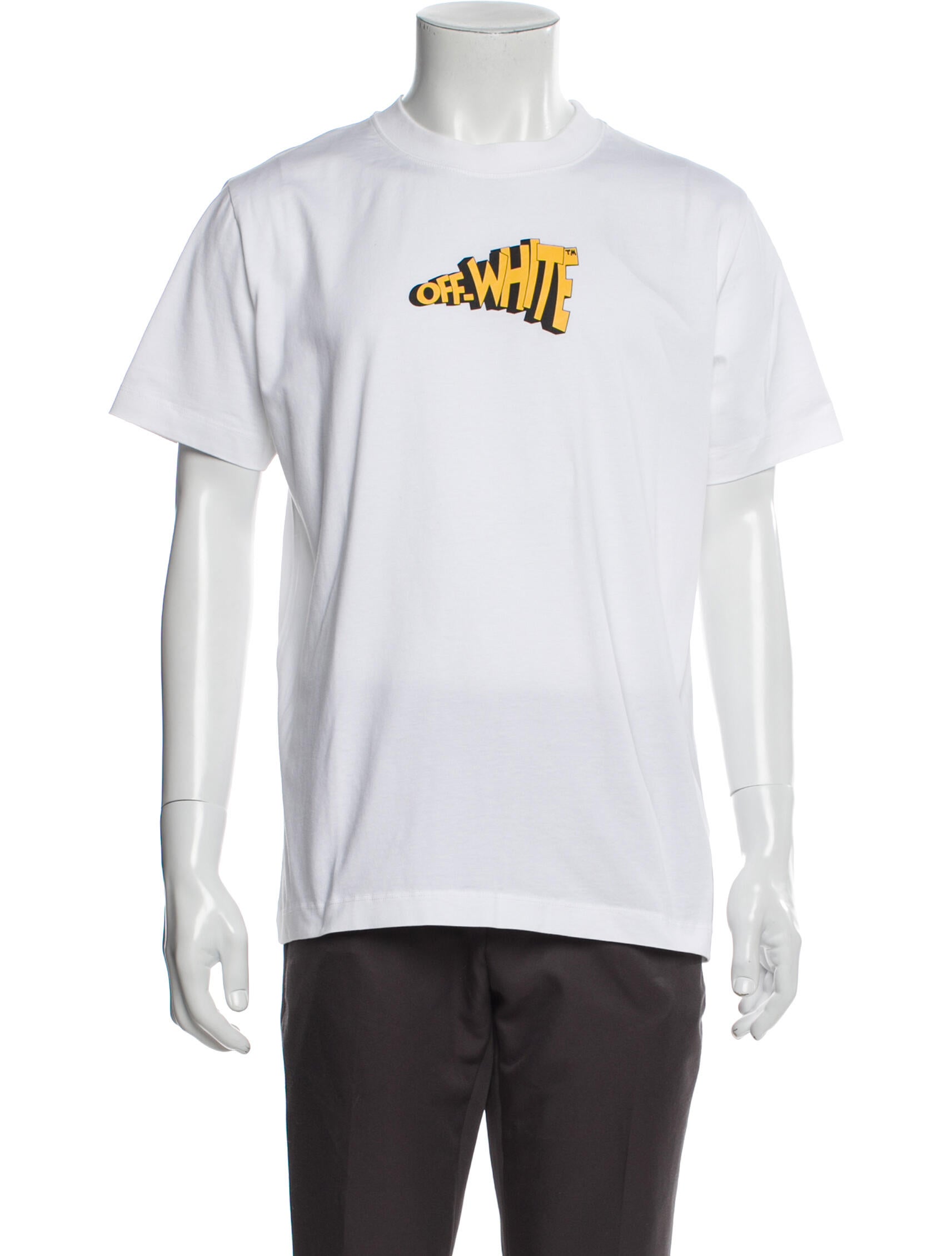 Off-White Signature Logo Graphic Print T-Shirt w/ Tags
