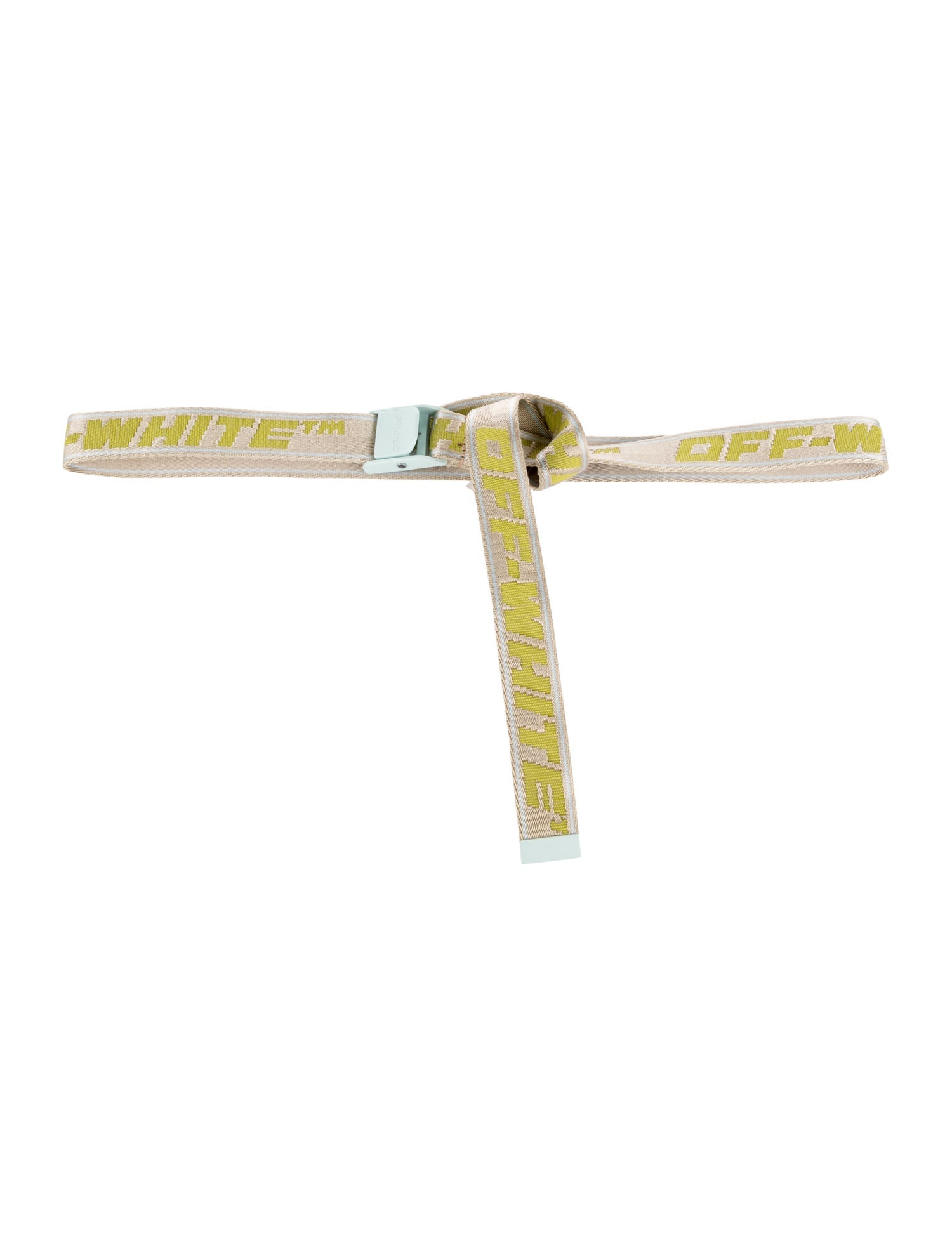 Off-White 2022 Mini Industrial 'Camel Green' Belt