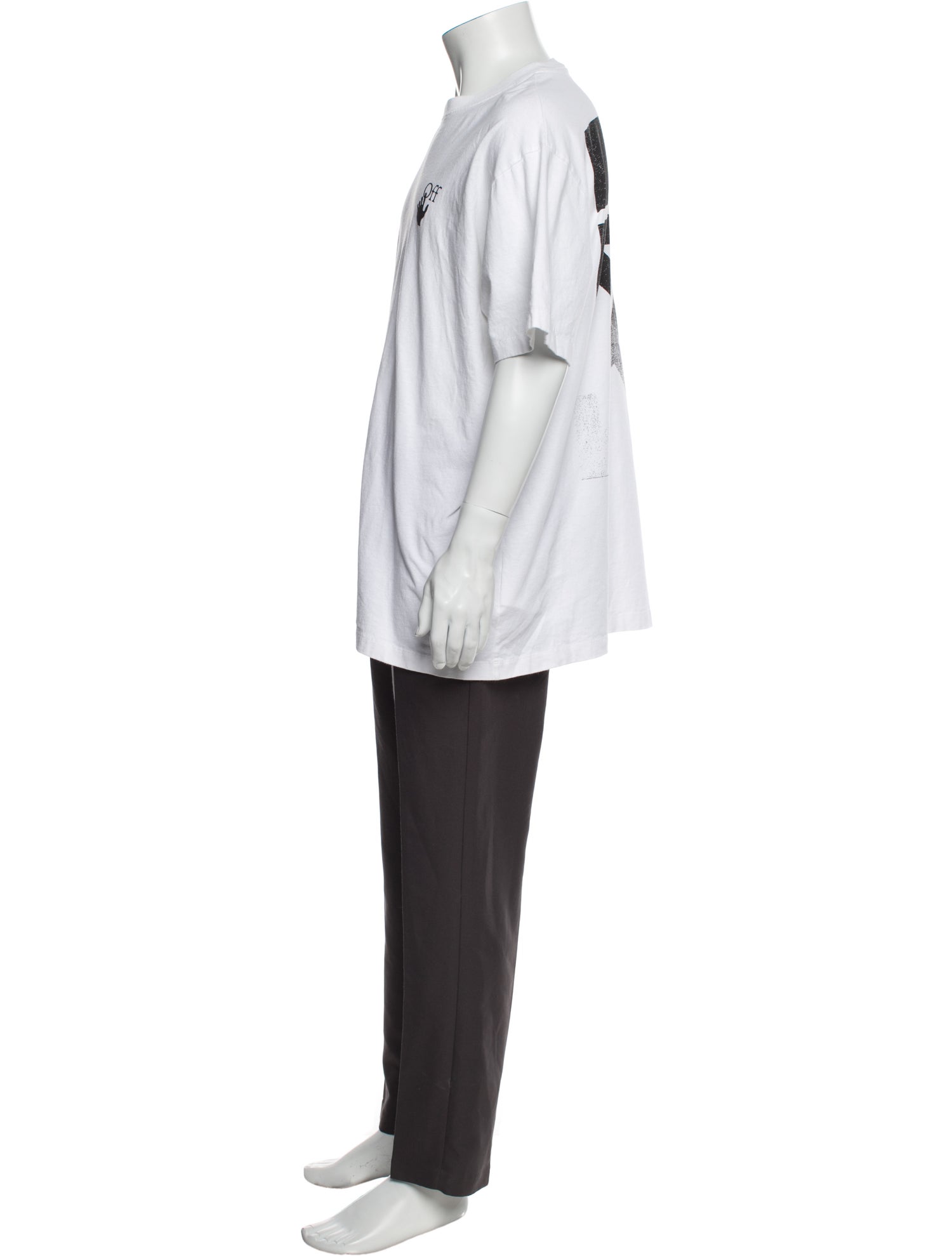 Off-White Graphic Print Crew Neck T-Shirt