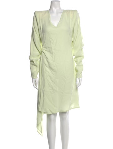 Pre-owned Off-white 2021 Knee-length Dress In Green