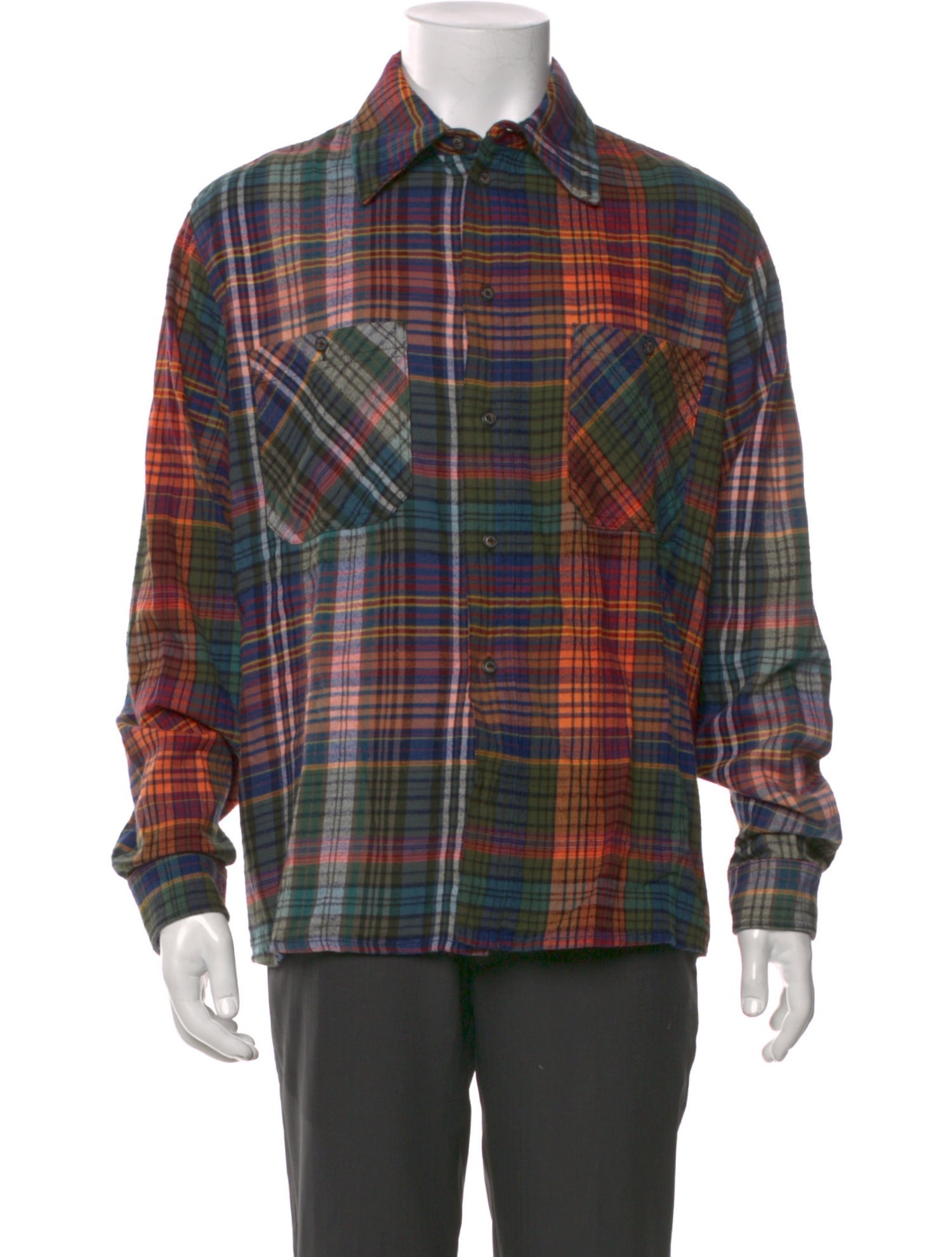 Off-White 2020 Plaid Print Western Shirt