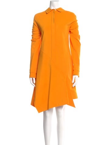 Pre-owned Off-white 2021 Knee-length Dress In Orange