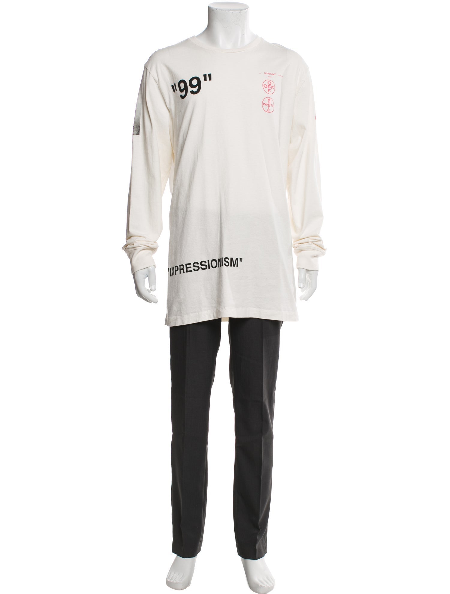 Off-White Graphic Print Crew Neck T-Shirt