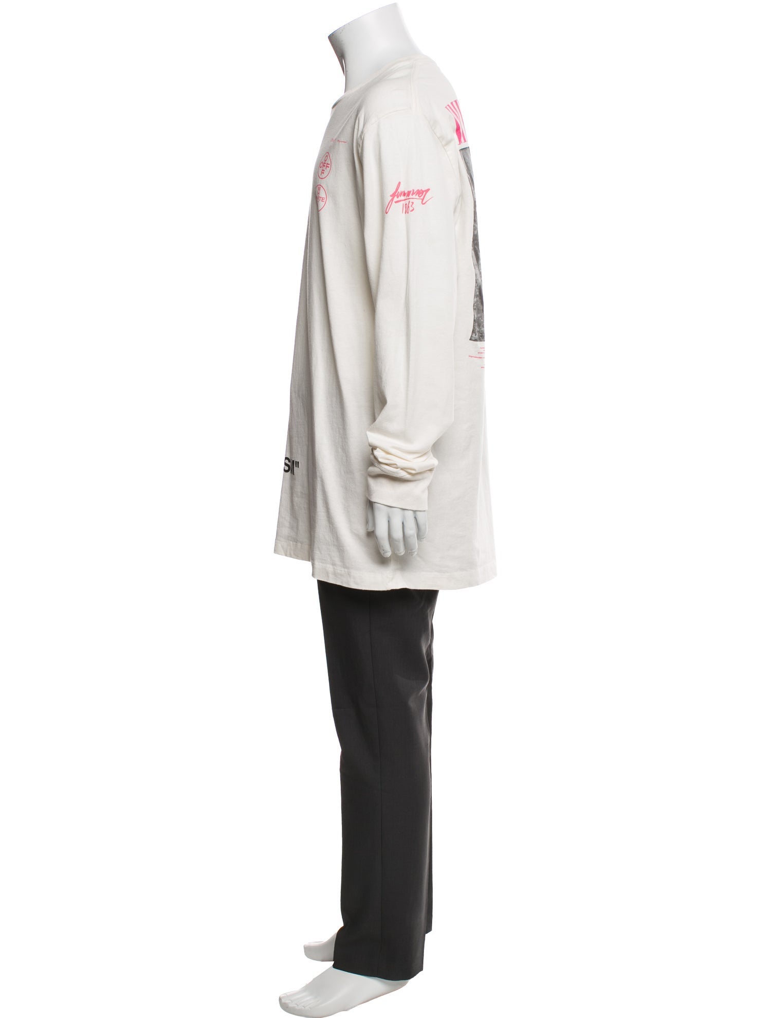 Off-White Graphic Print Crew Neck T-Shirt