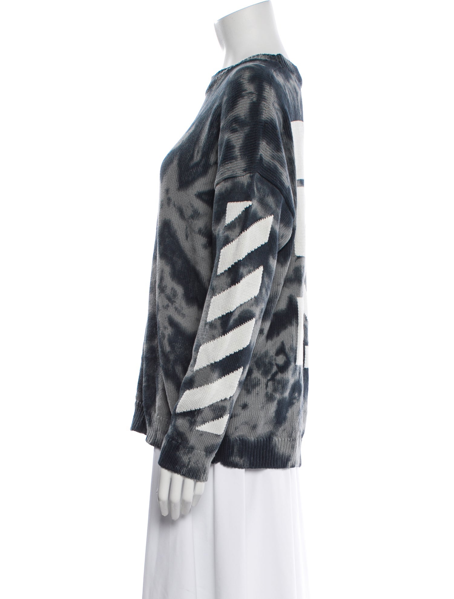 Off-White 2022 Diagonals Bleached Pullover