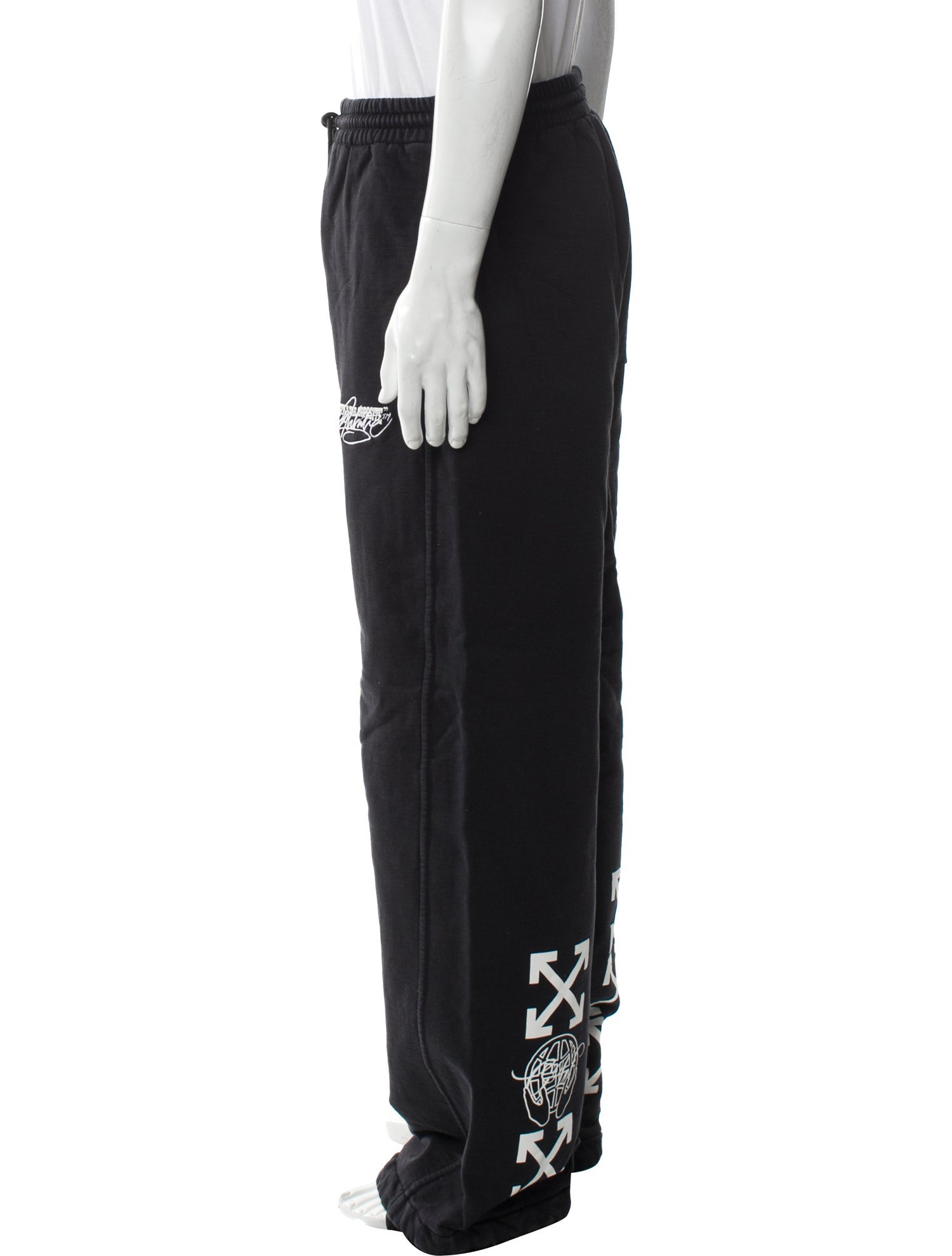 Off-White 2023 Graphic Print Lounge Bottoms