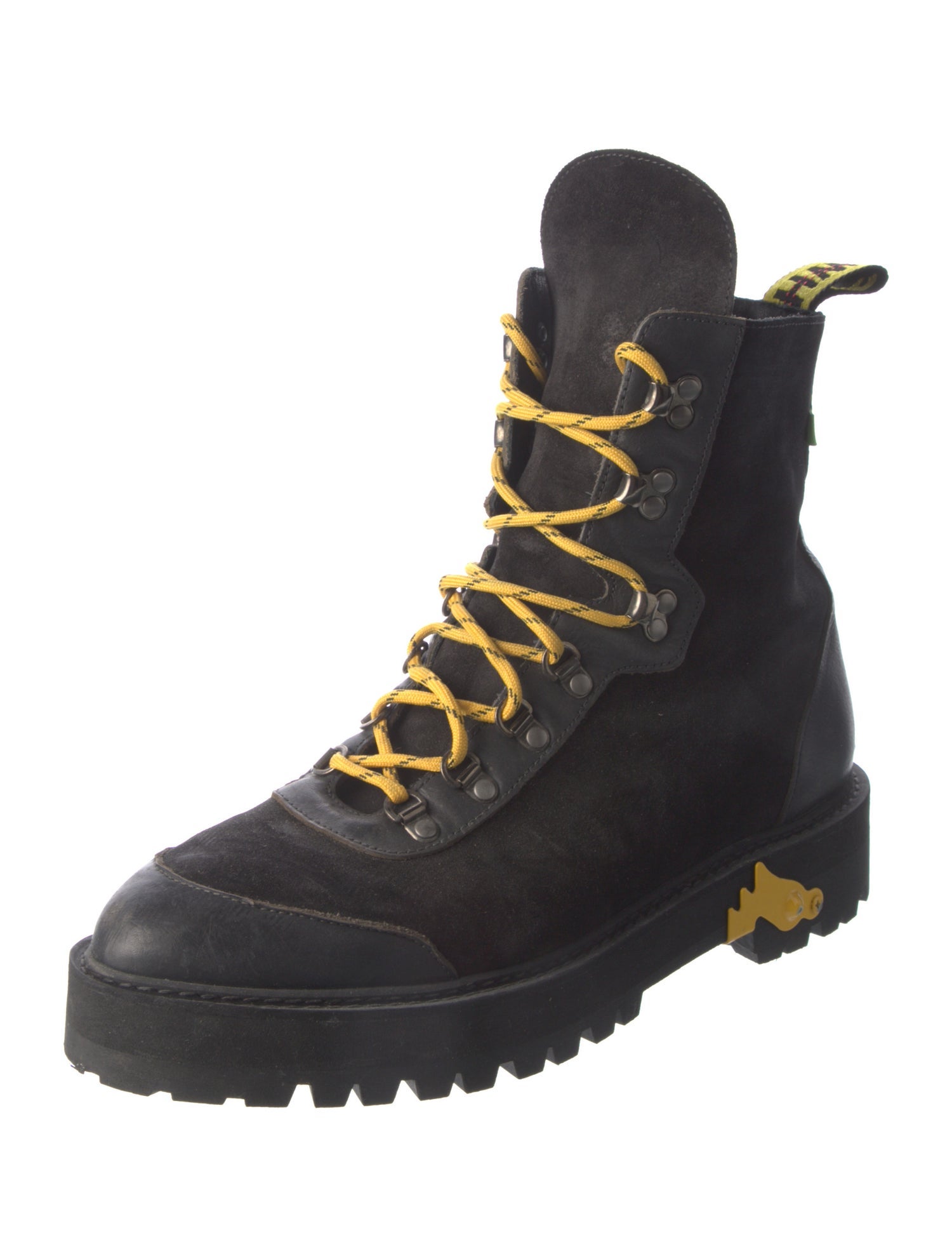 Off-White Suede Hiking Boots