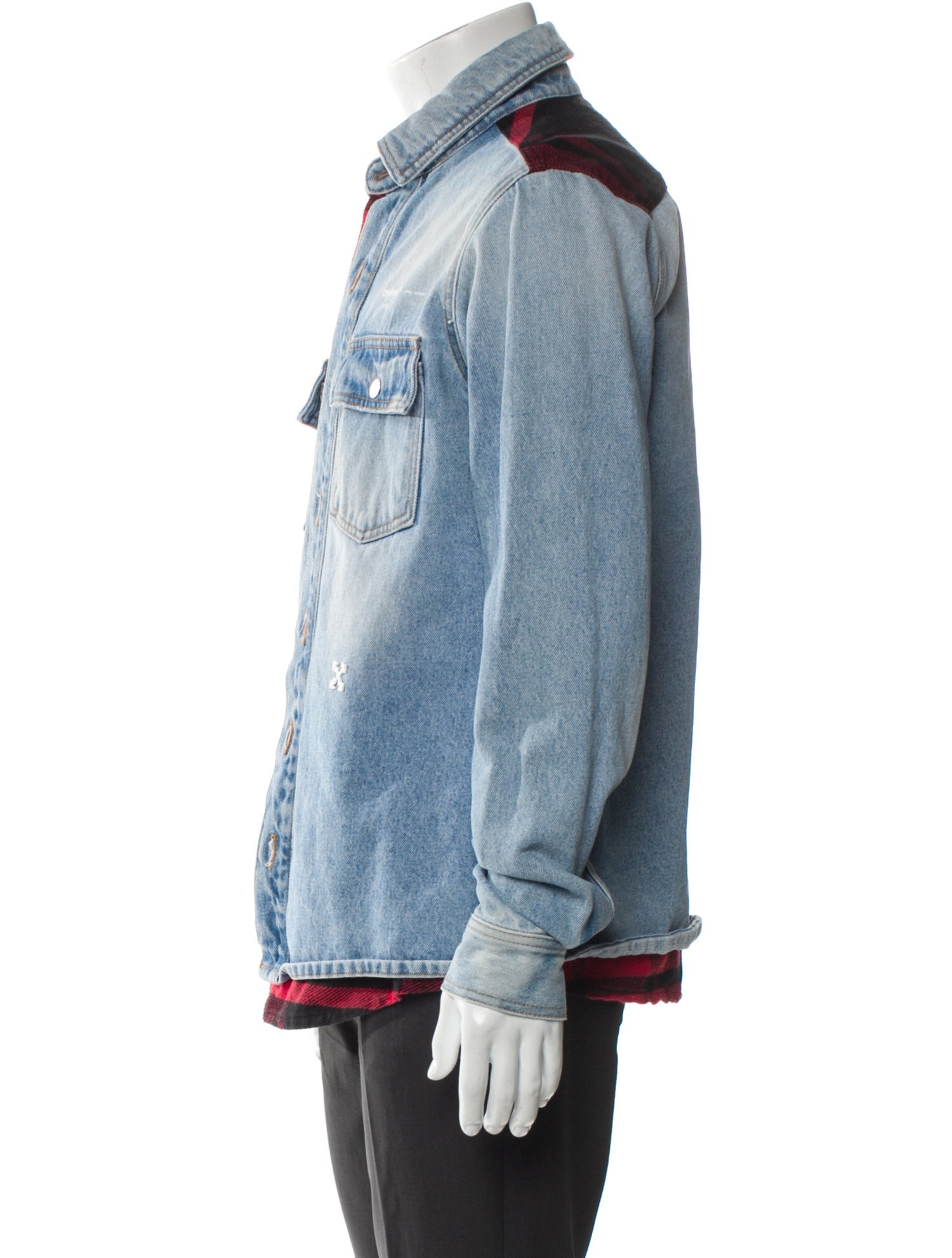 Off-White 2019 Signature Logo Denim Jacket