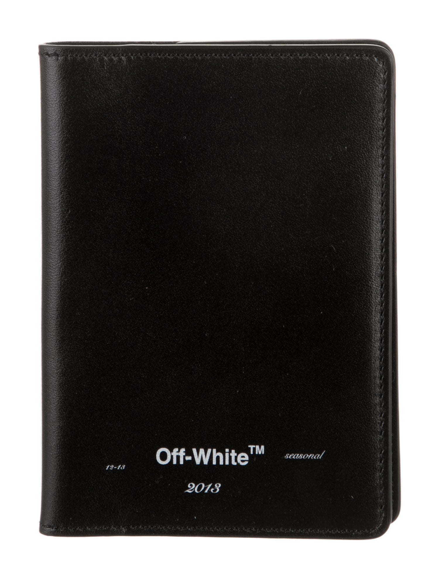 Off-White Leather Passport Holder