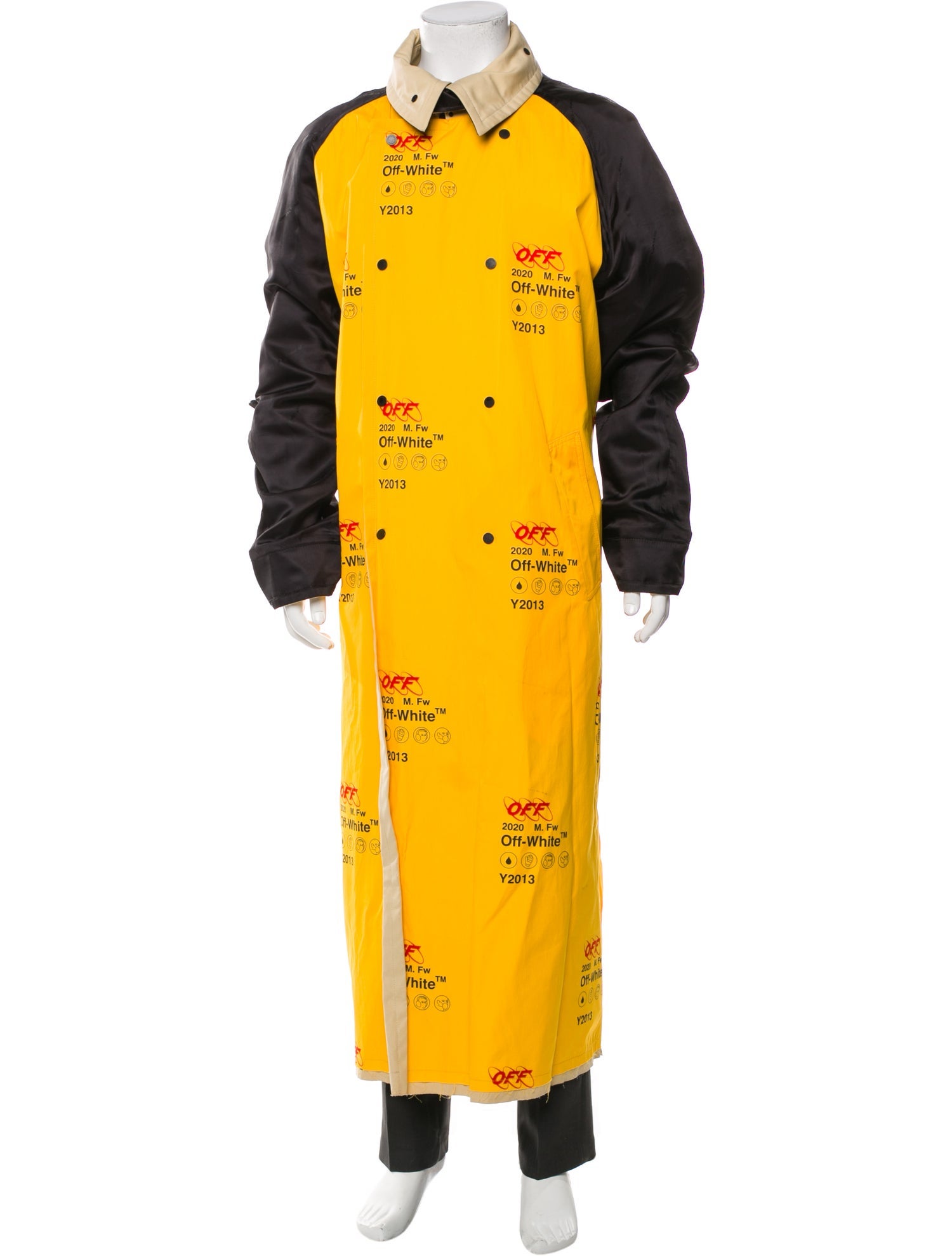 Off-White 2019 Colorblock Pattern Parka