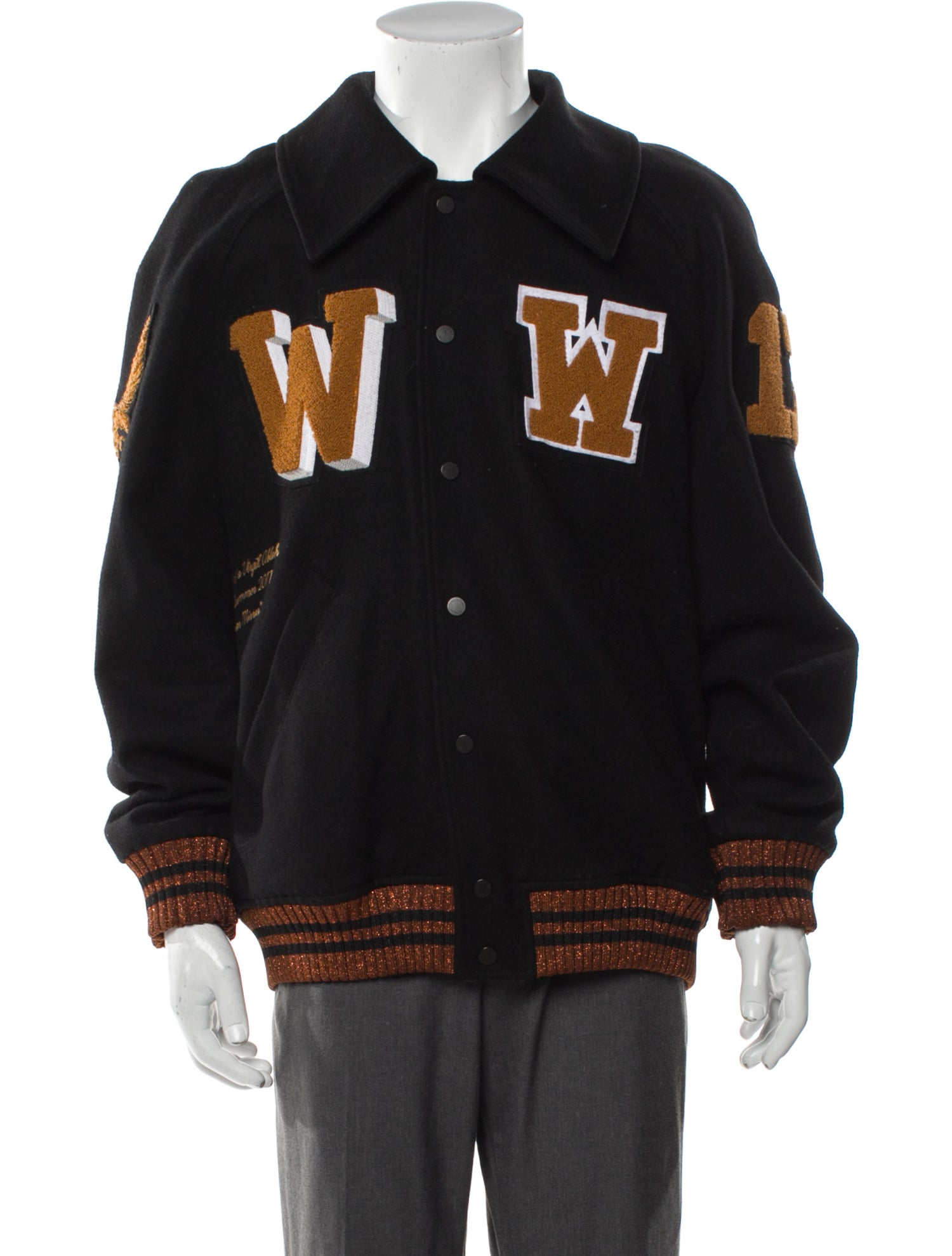 Off-White 2017 Mirror Mirror Varsity Jacket