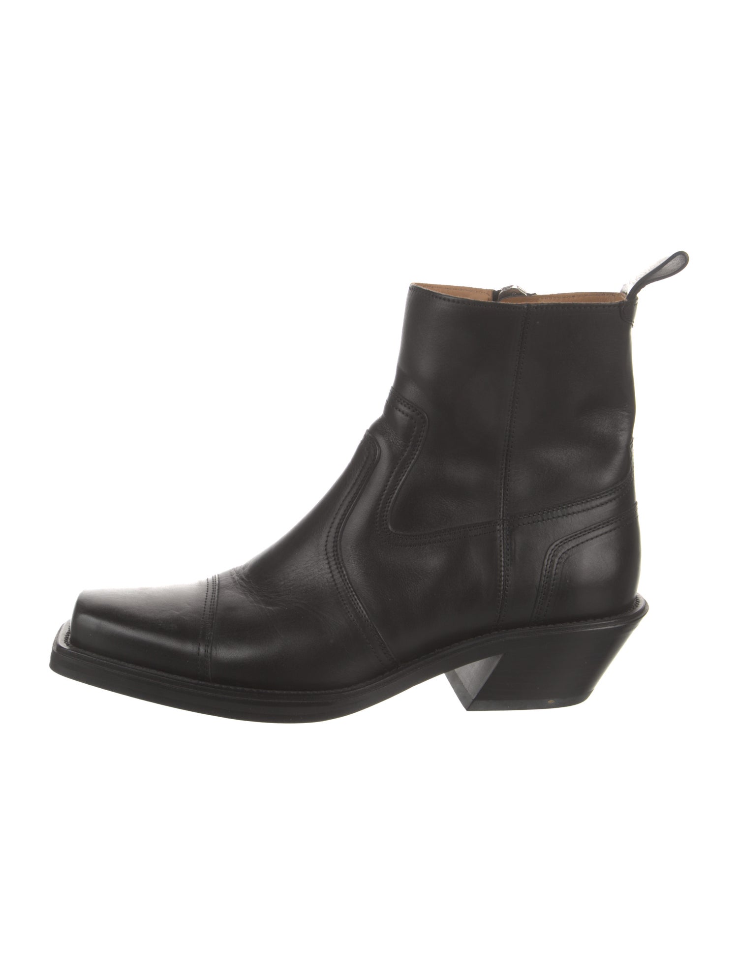 Off-White Texan Leather Boots