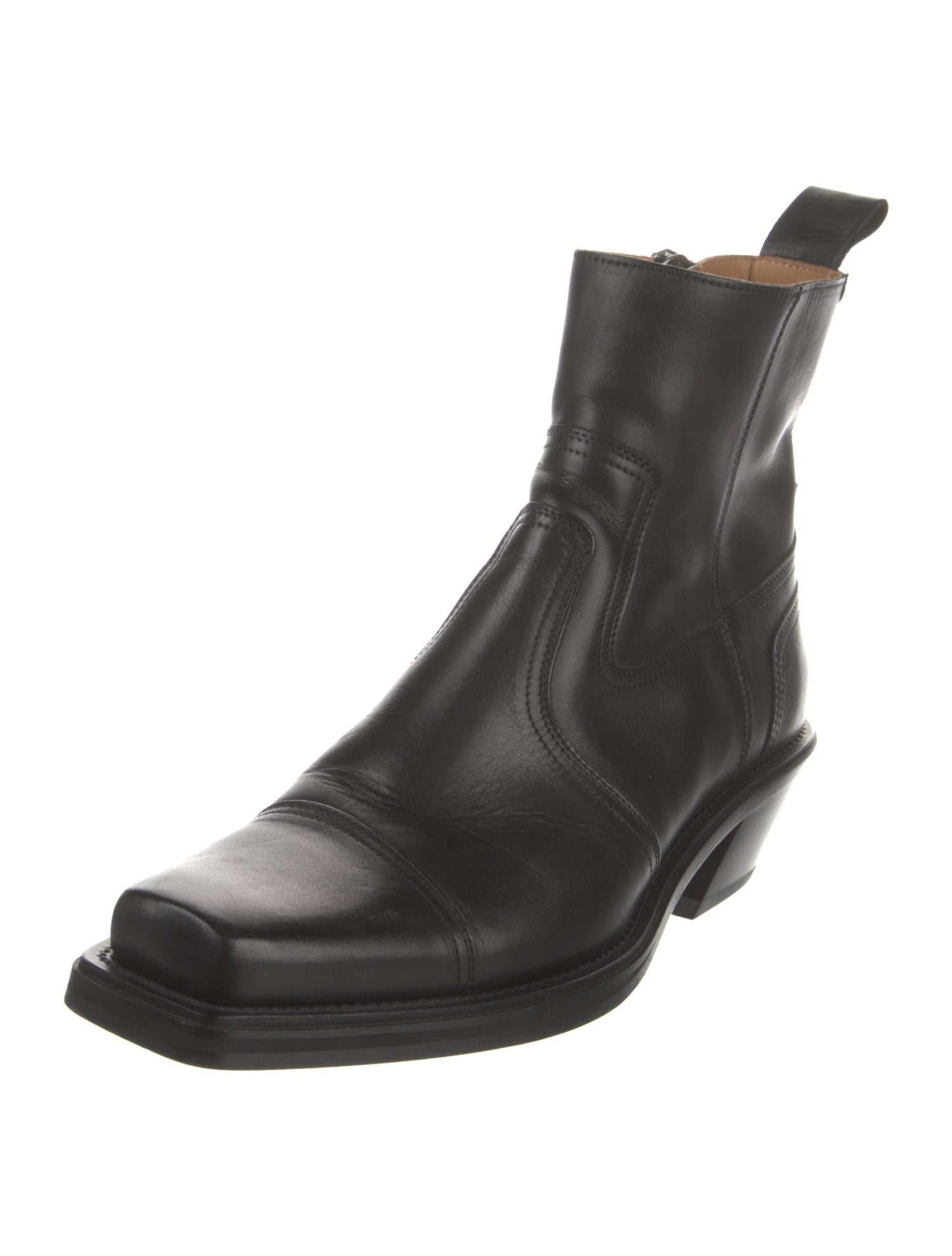 Off-White Texan Leather Boots