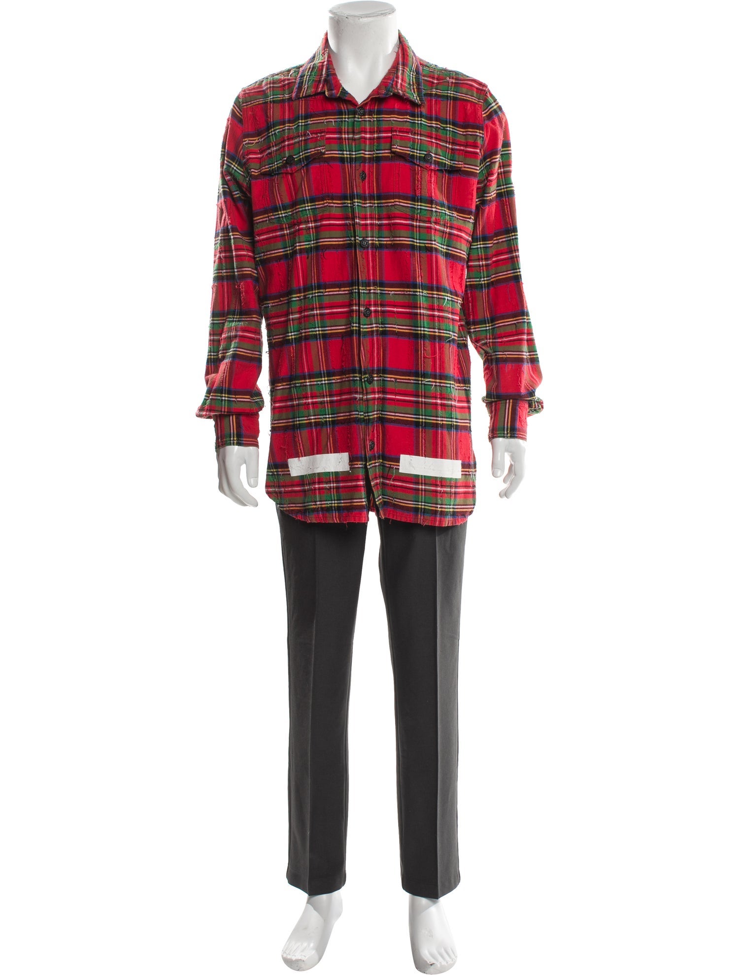 Off-White 2017 Plaid Print Shirt
