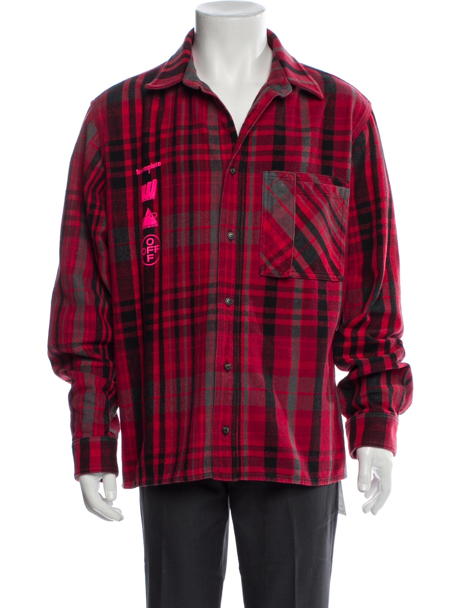Off-White 2019 Plaid Print Shirt