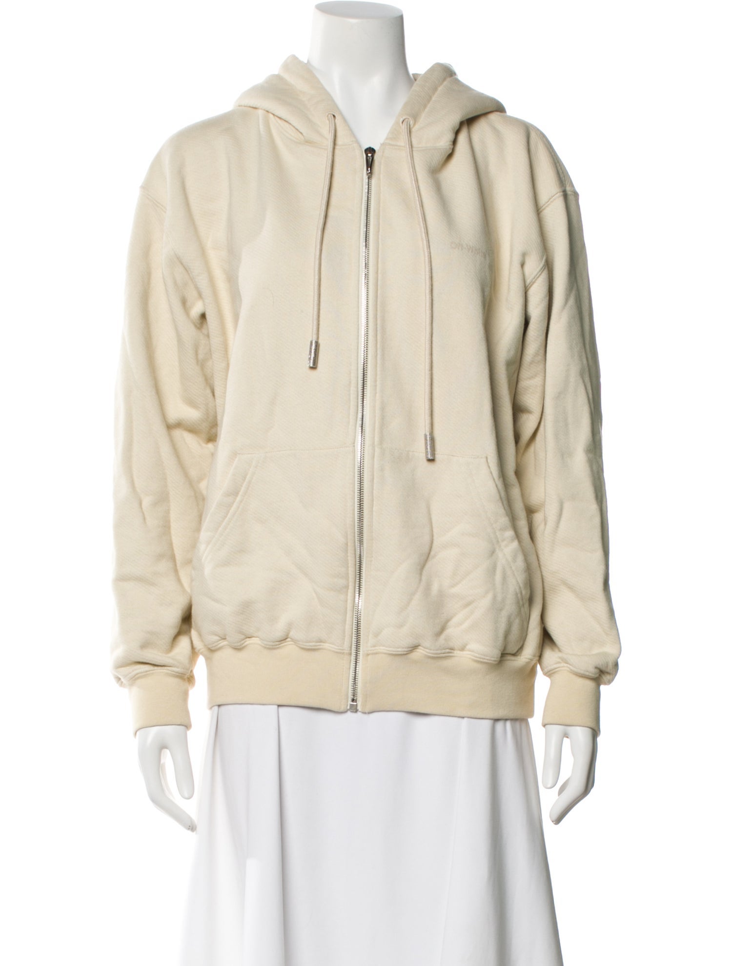 Off-White Diagonals Crew Neck Hoodie