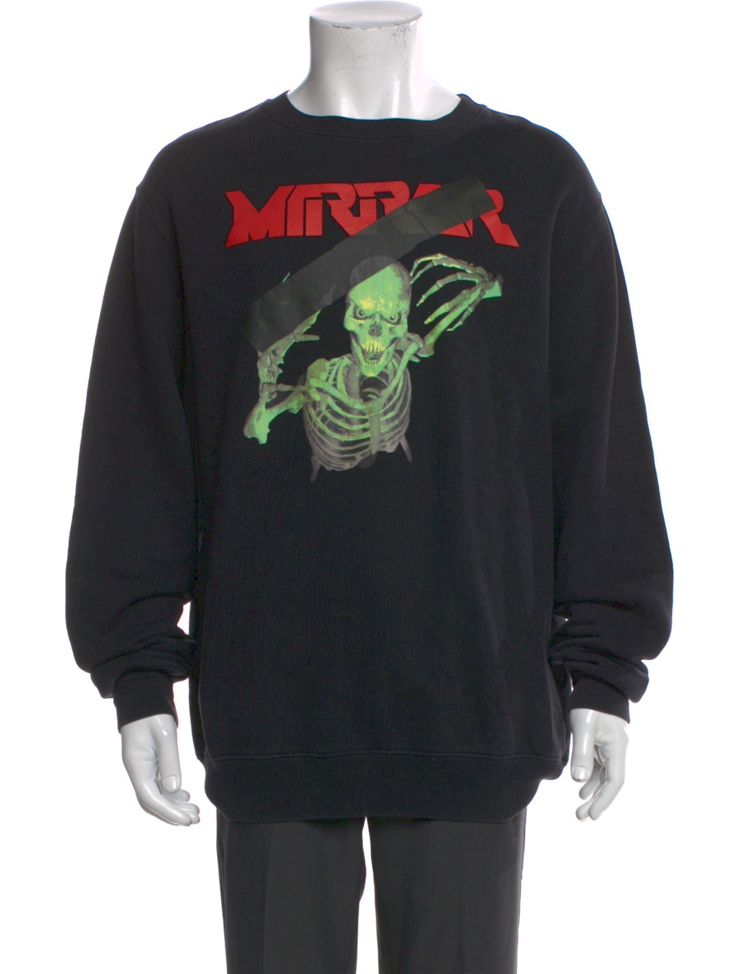 Off-White Mirror Skeleton Graphic Print Sweatshirt