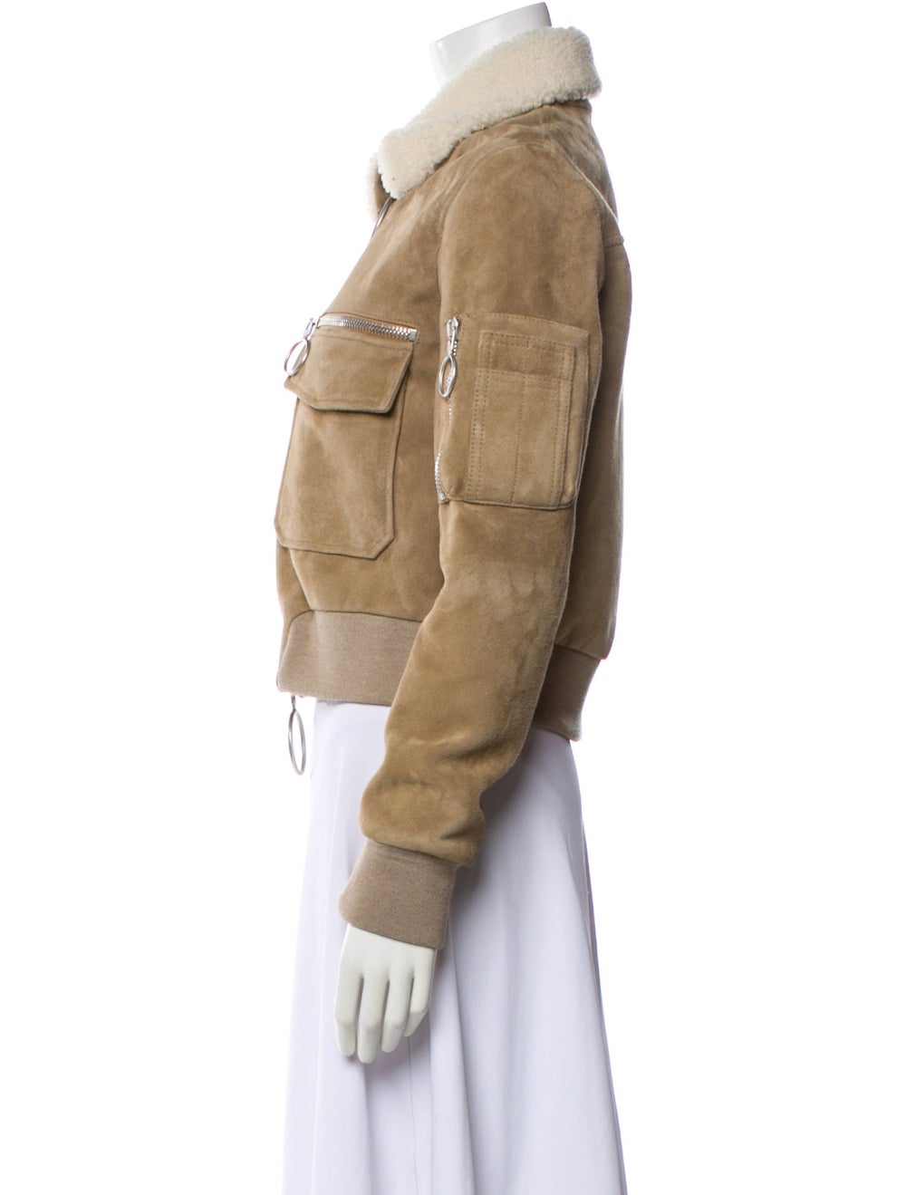 Off-White Leather Utility Jacket - image 2