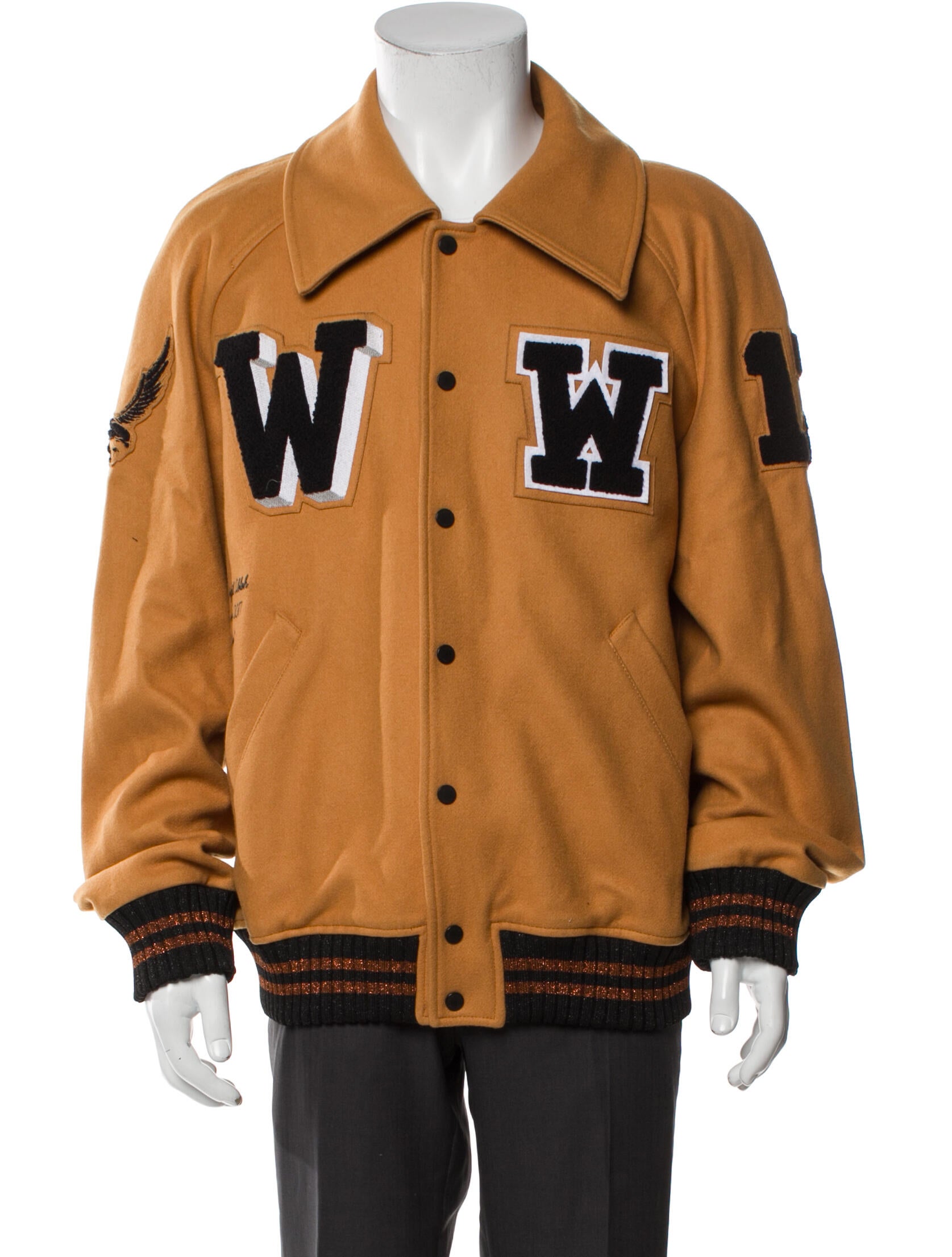 Off-White Varsity Jacket Virgin Wool Varsity Jacket