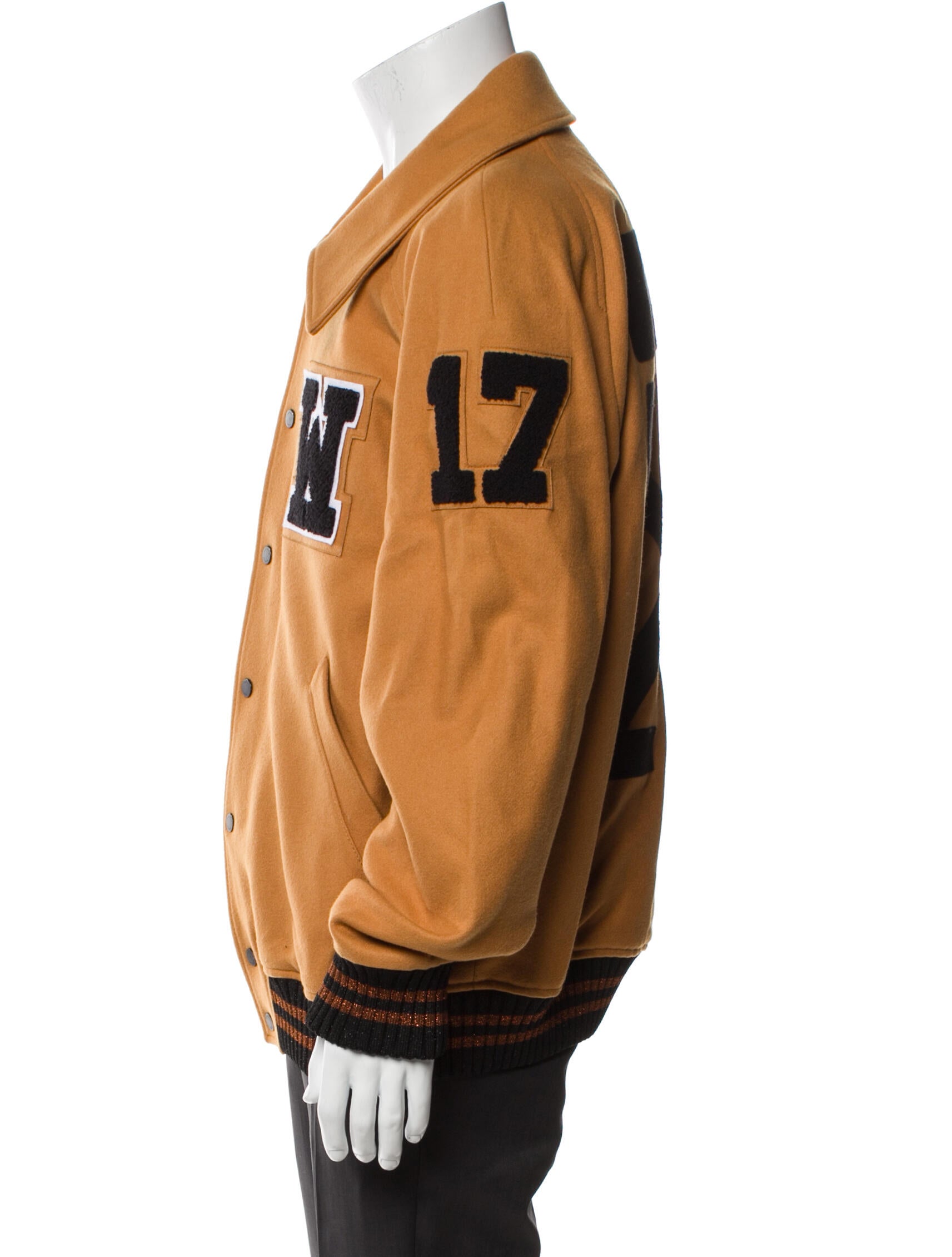 Off-White Varsity Jacket Virgin Wool Varsity Jacket
