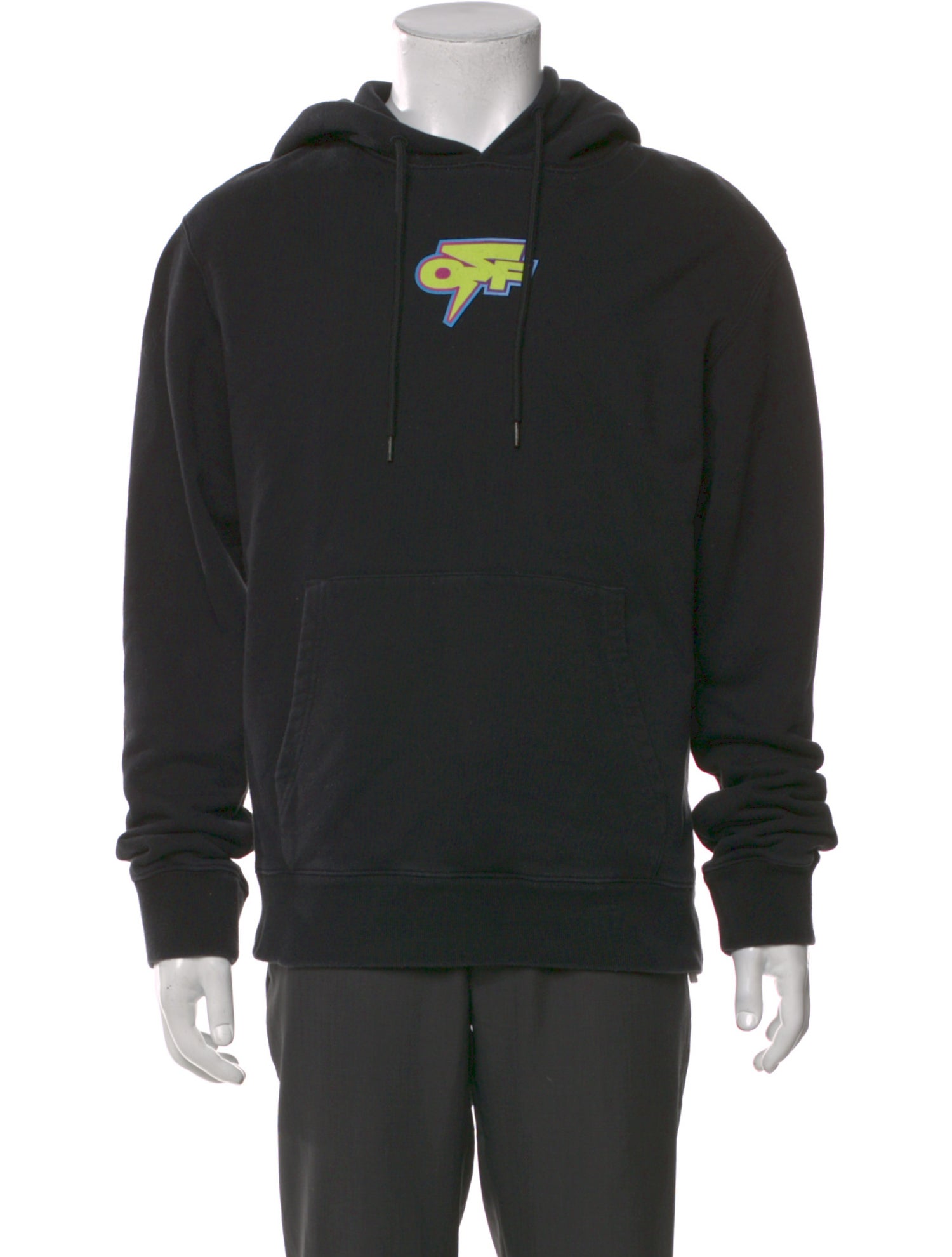 Off-White Graphic Print Crew Neck Hoodie