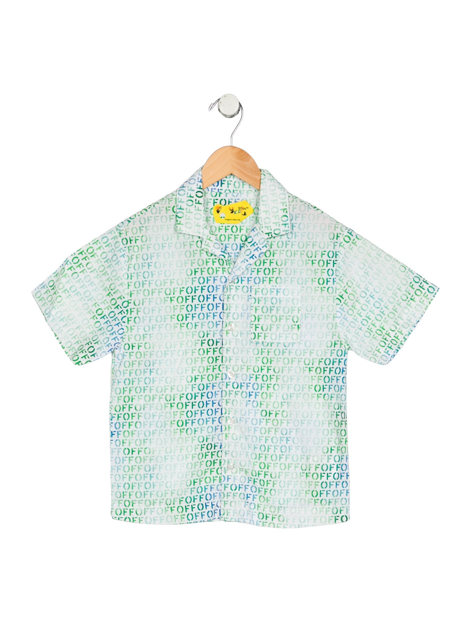 Off-White Boys' Logo Casual Short Sleeve T-Shirt